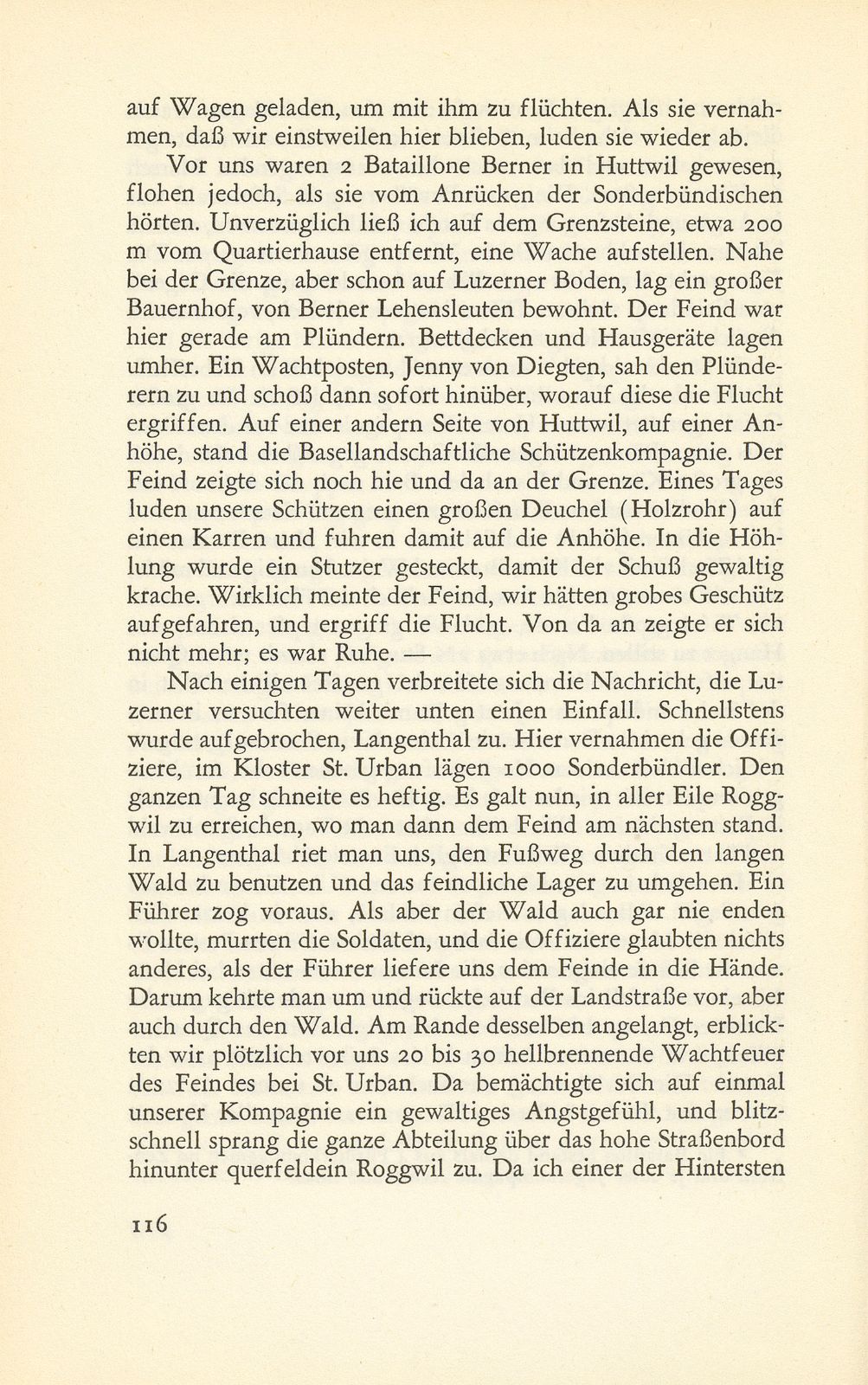 Erlebnisse eines Baselbieter Wachtmeisters im Sonderbundskrieg [Jakob Strub] – Seite 8