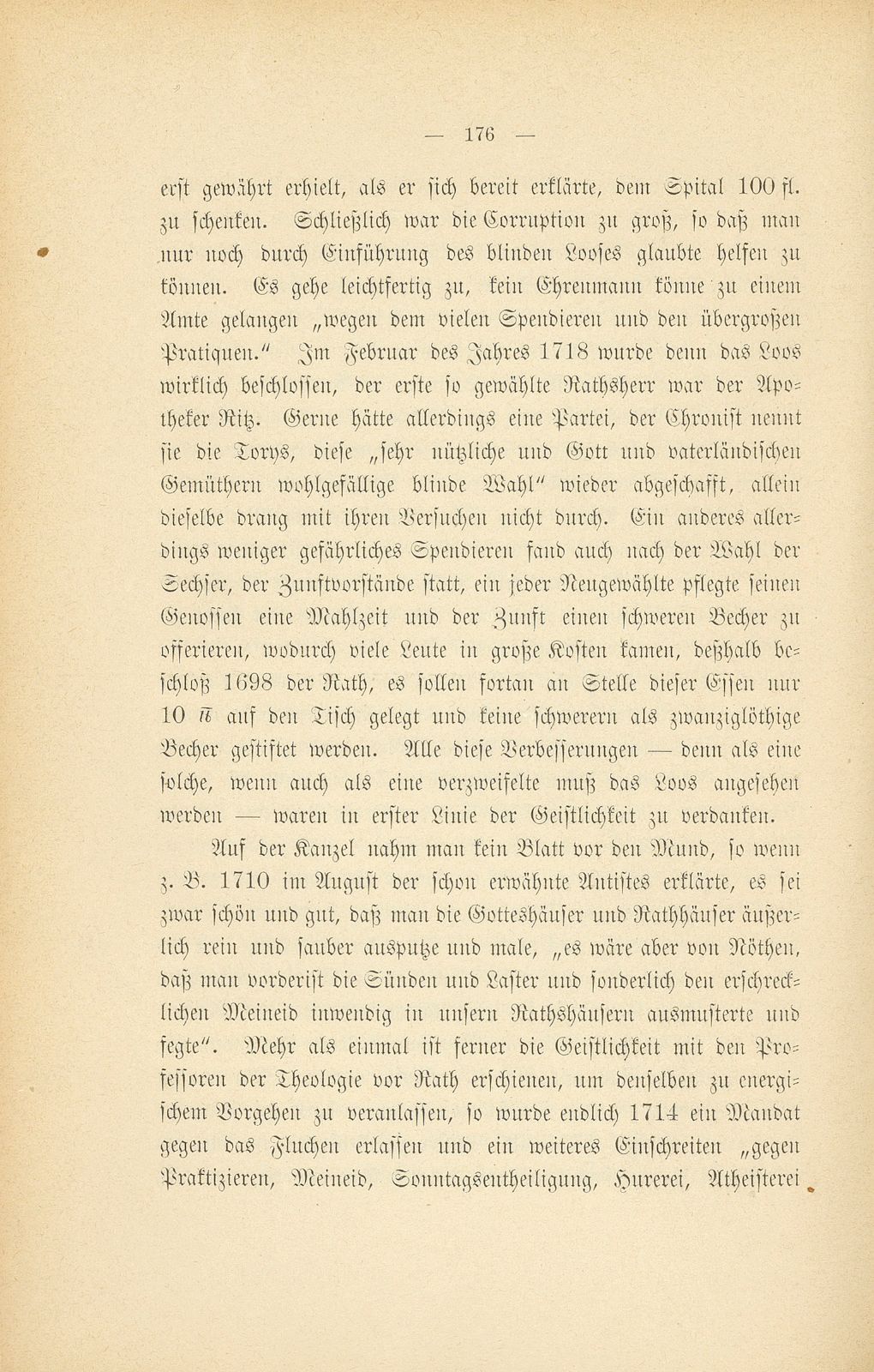 Mitteilungen aus einer Basler Chronik des beginnenden XVIII. Jahrhunderts [Sam. v. Brunn] – Seite 12