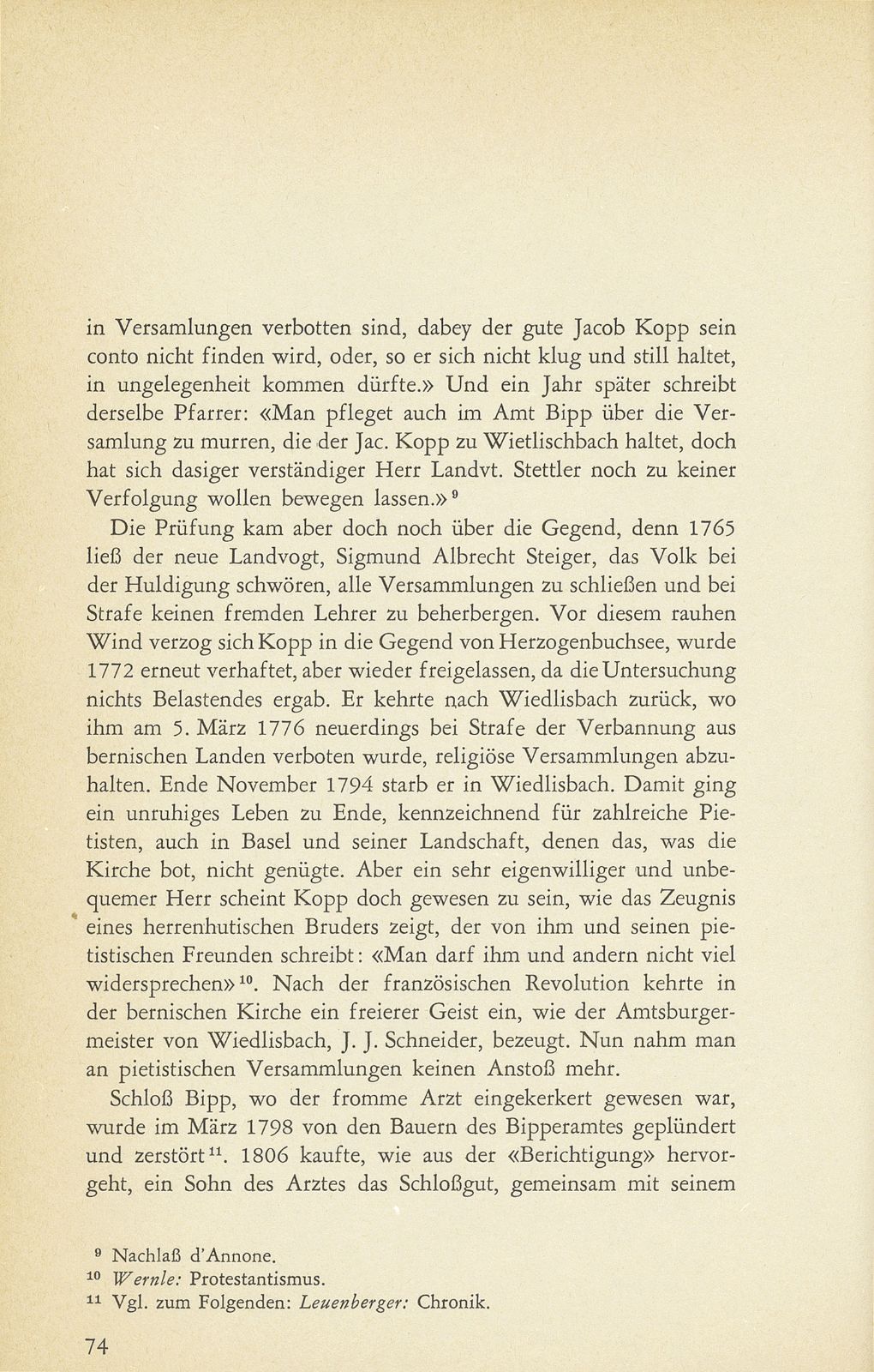 Der Basler Pfarrer Hieronymus d'Annone als Freund von Berner Pietisten – Seite 10