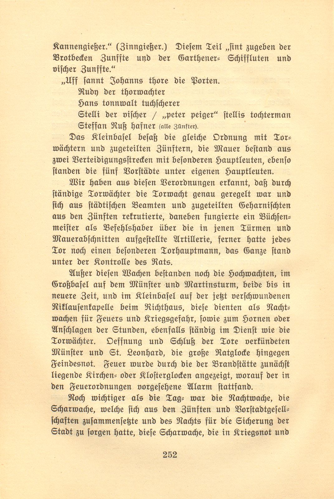 Torhut und Scharwache zu Basel in der zweiten Hälfte des XV. Jahrhunderts – Seite 12