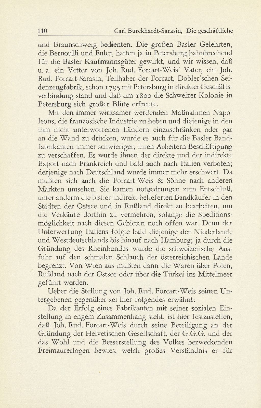 Die geschäftliche Tätigkeit von Johann Rudolf Forcart-Weis 1749-1834 – Seite 9