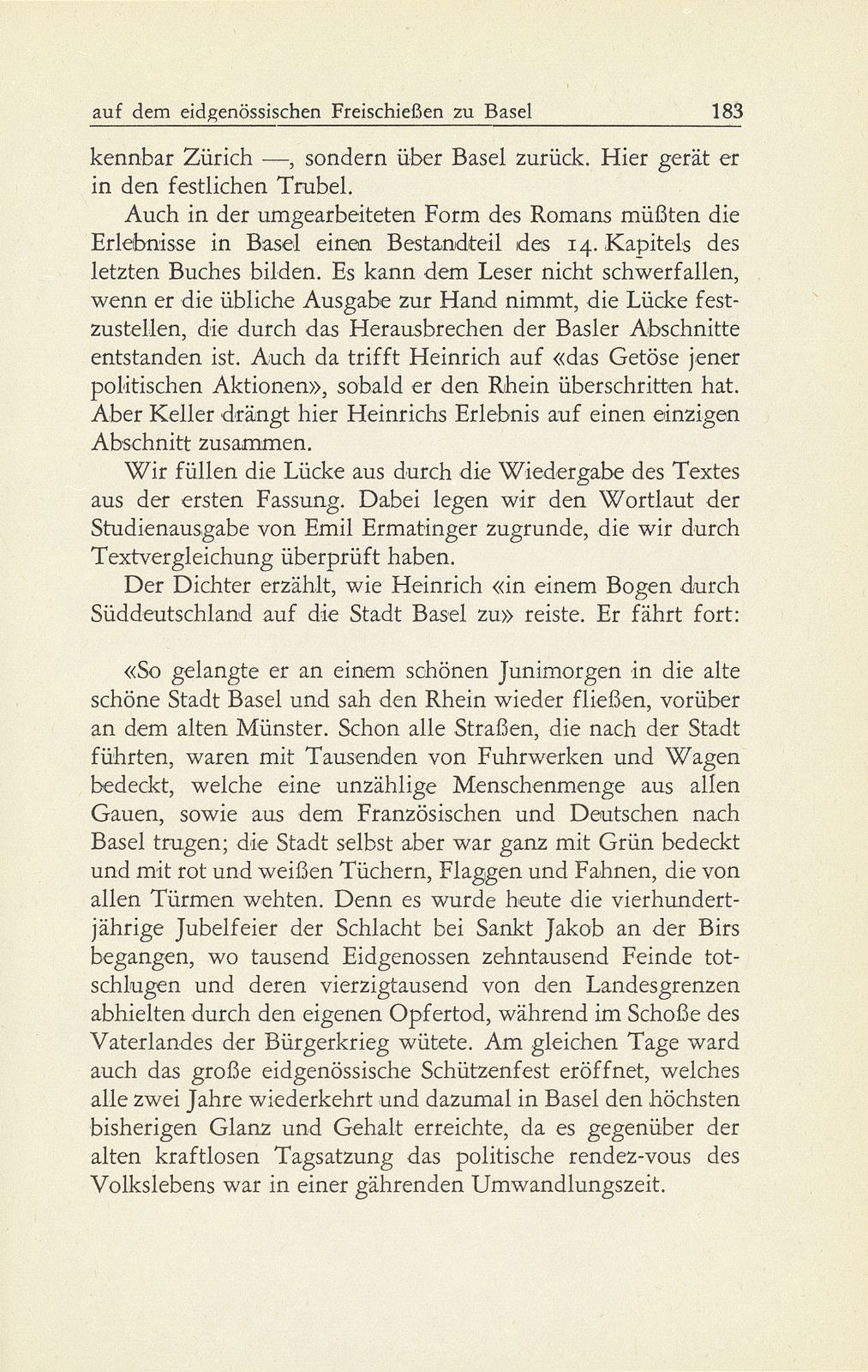 Der grüne Heinrich auf dem eidgenössischen Freischiessen zu Basel im Jahre 1844 – Seite 24