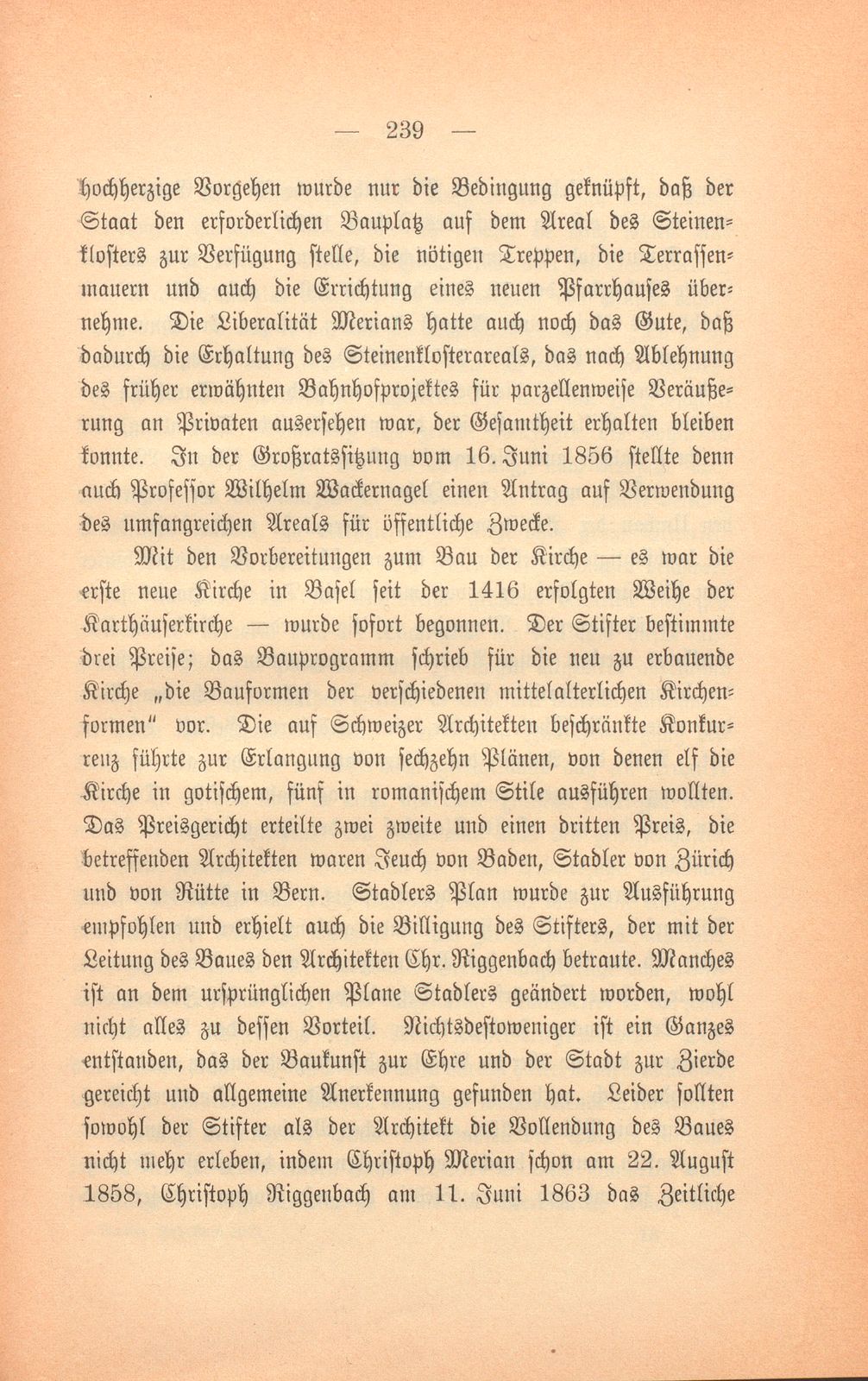 Basels bauliche Entwicklung im 19. Jahrhundert – Seite 33