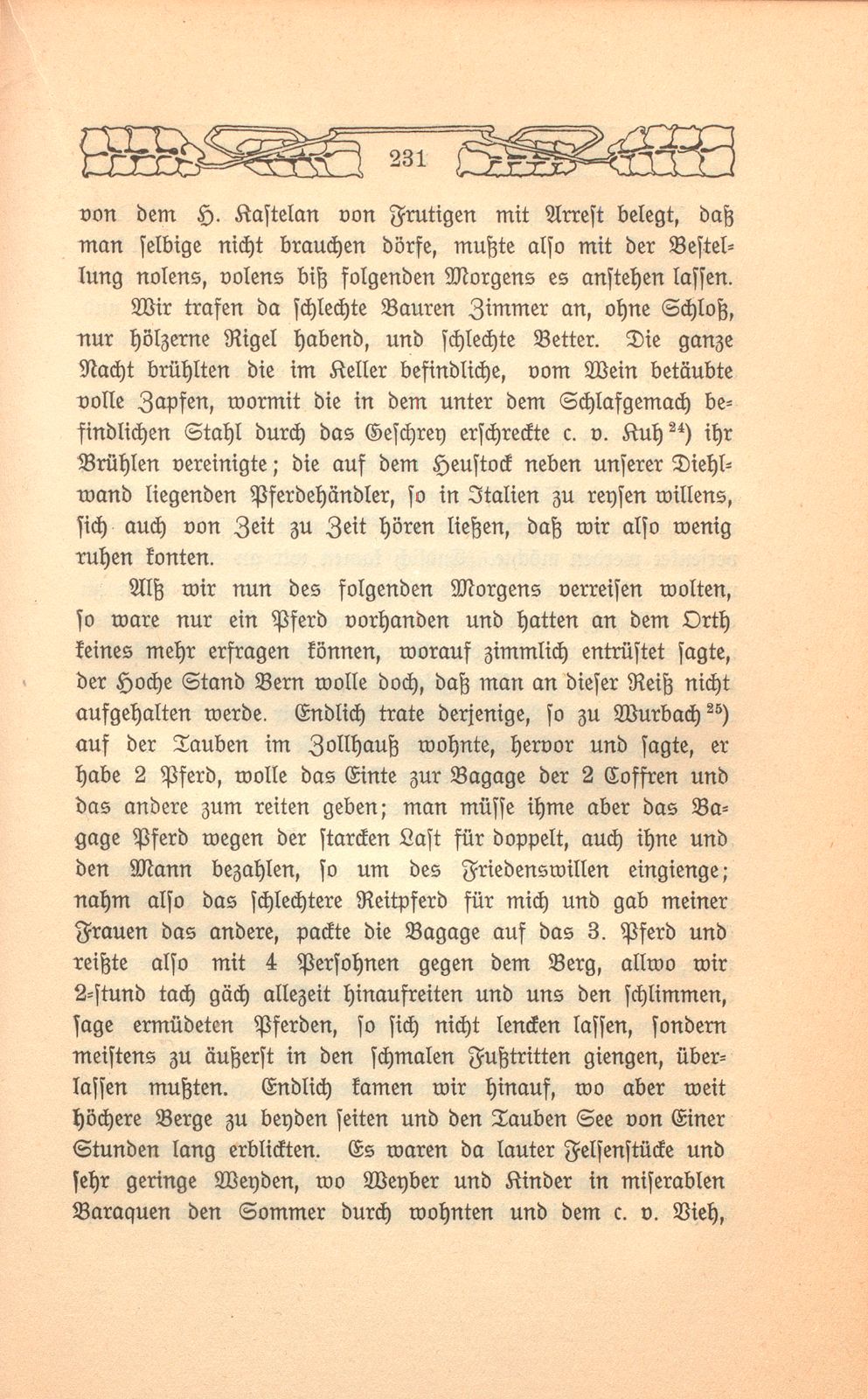 Beschreibung einer Badereise, die der Schultheiss von Liestal, Joh. David Hebdenstreit, anno 1775 mit seiner Frau nach Leuk gethan. (War damals 53 Jahre alt.) – Seite 18