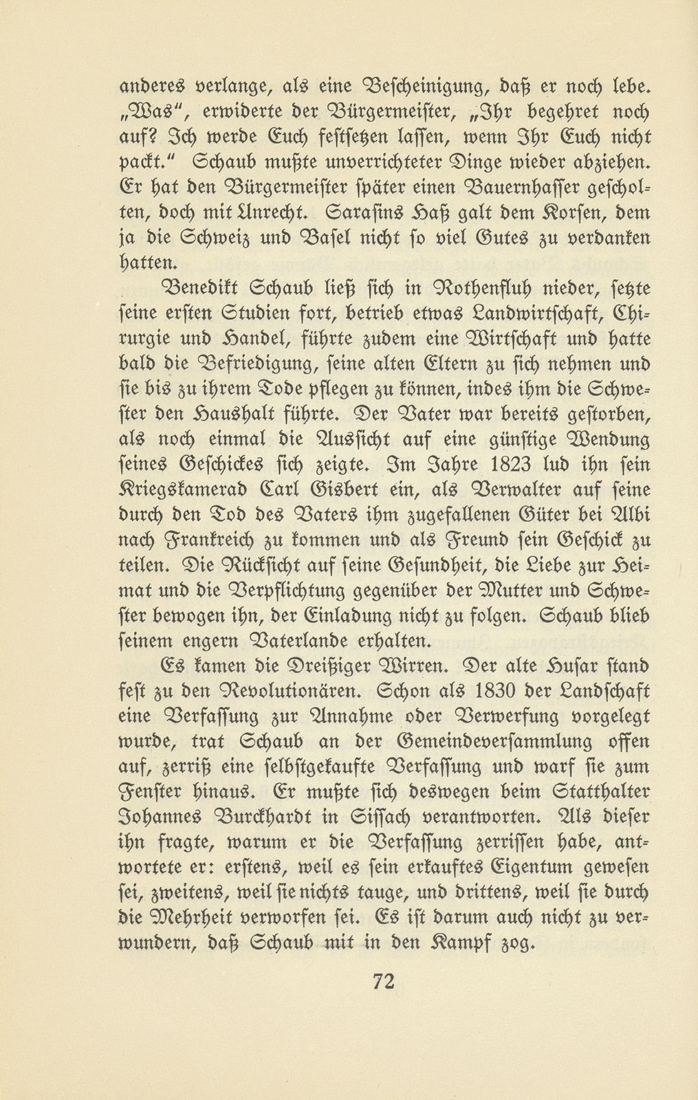 Benedikt Schaub, ein Liestaler Veteran aus den napoleonischen Kriegen – Seite 38