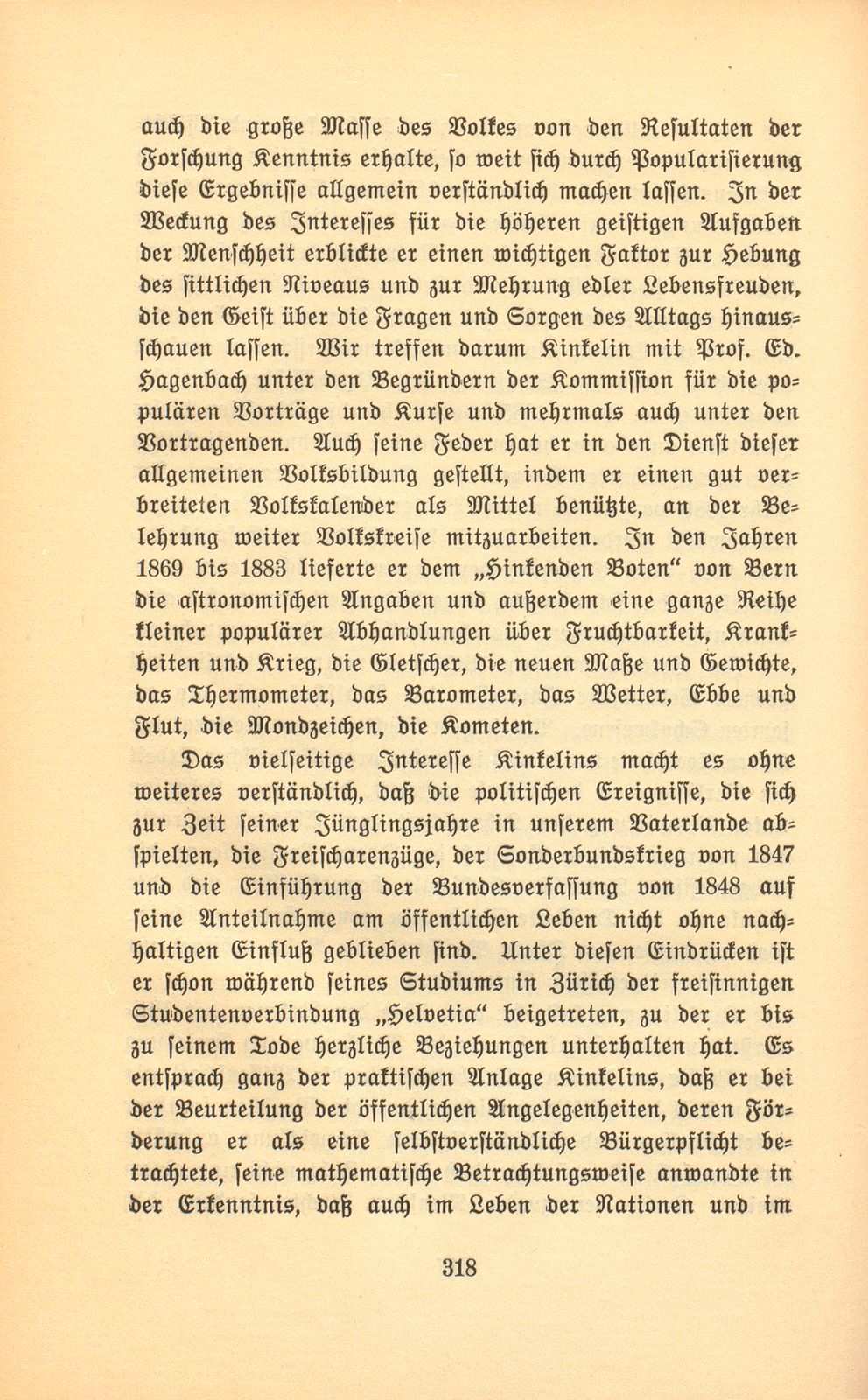 Prof. Dr. Hermann Kinkelin. 11. November 1832 bis 2. Januar 1913 – Seite 17