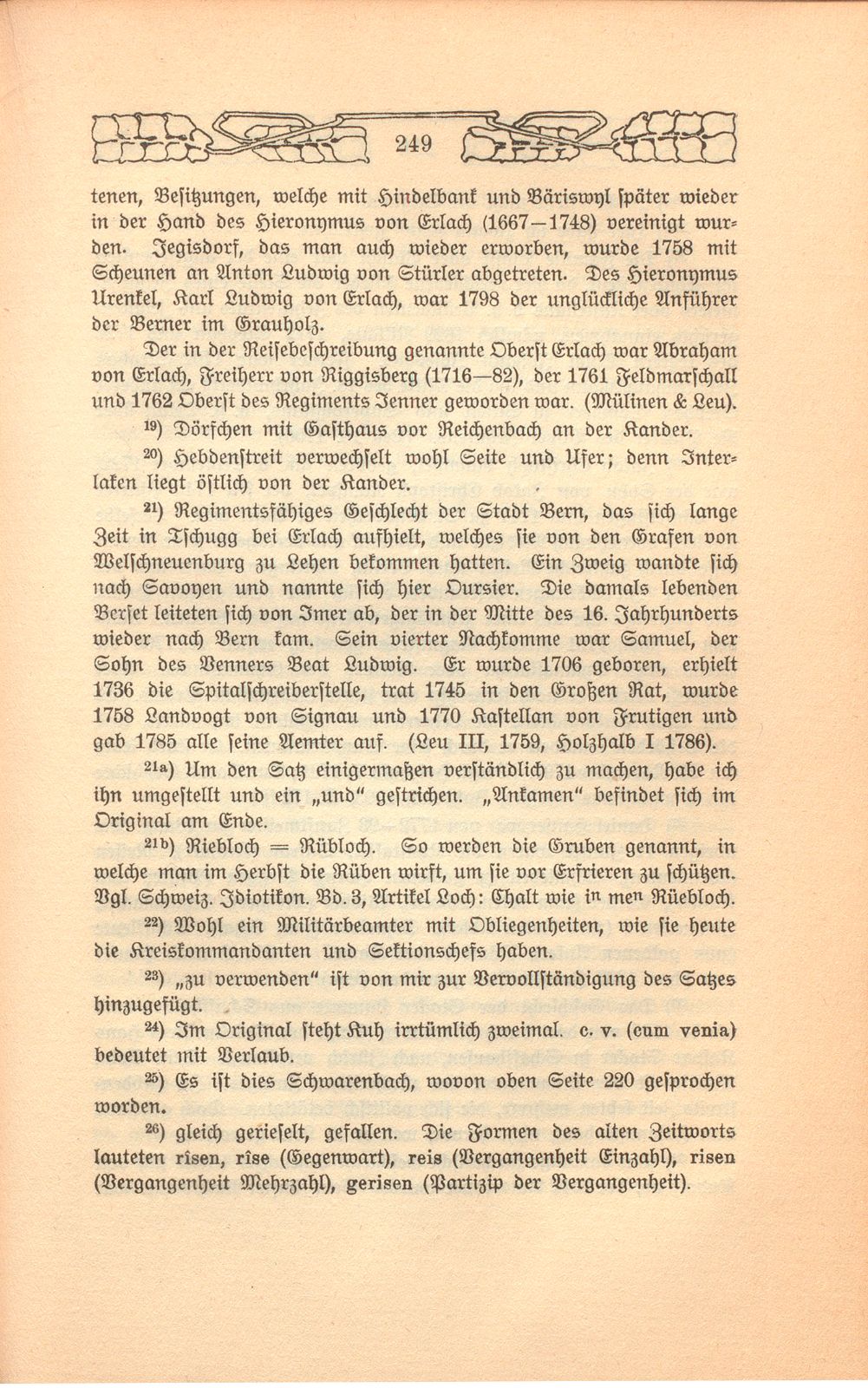 Beschreibung einer Badereise, die der Schultheiss von Liestal, Joh. David Hebdenstreit, anno 1775 mit seiner Frau nach Leuk gethan. (War damals 53 Jahre alt.) – Seite 36