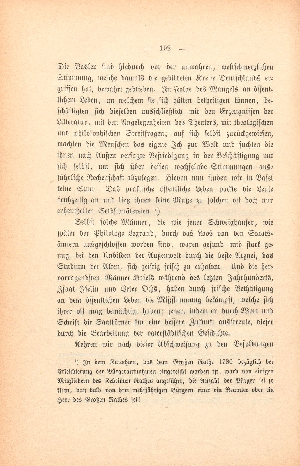 Einiges aus dem Leben zu Basel während des achtzehnten Jahrhunderts – Seite 23