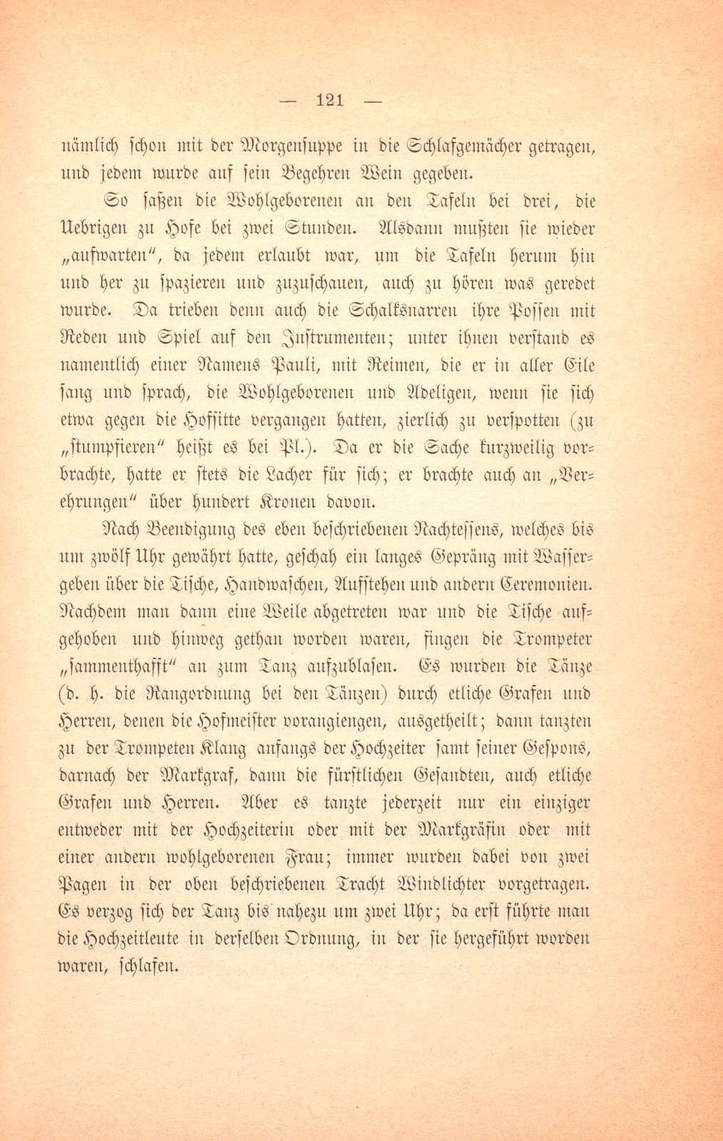 Felix Platters Schilderung der Reise des Markgrafen Georg Friedrich zu Baden und Hochberg – Seite 18