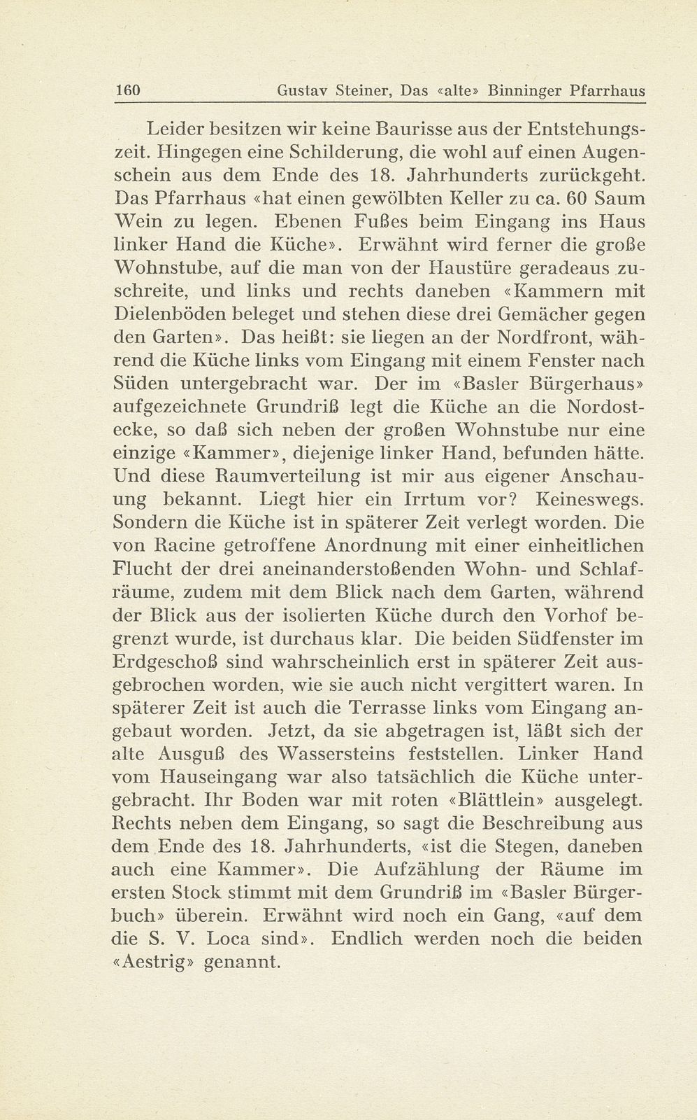 Das ‹alte› Binninger Pfarrhaus 1708-1938 – Seite 21