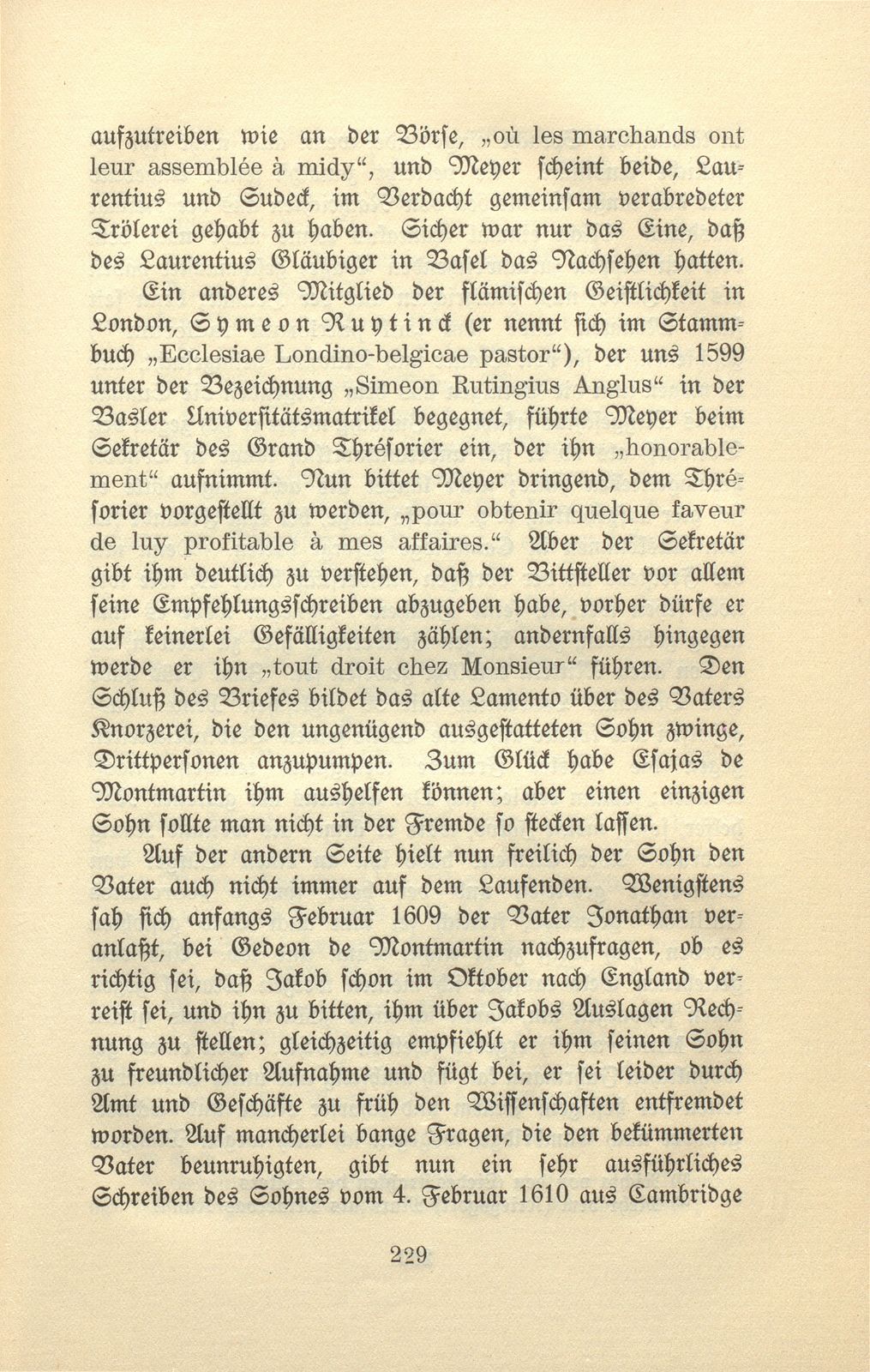 Aus den Wanderjahren eines Basler Studenten des 17. Jahrhunderts [Wolfgang Meyer] – Seite 21