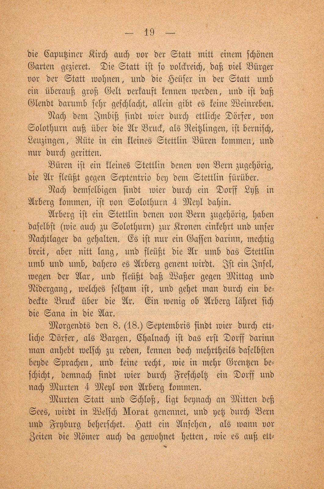 Beschreibung Thomä Platters Reyssen, die er von Basell auss in Franckreich gethan hatt anno 1595 – Seite 7