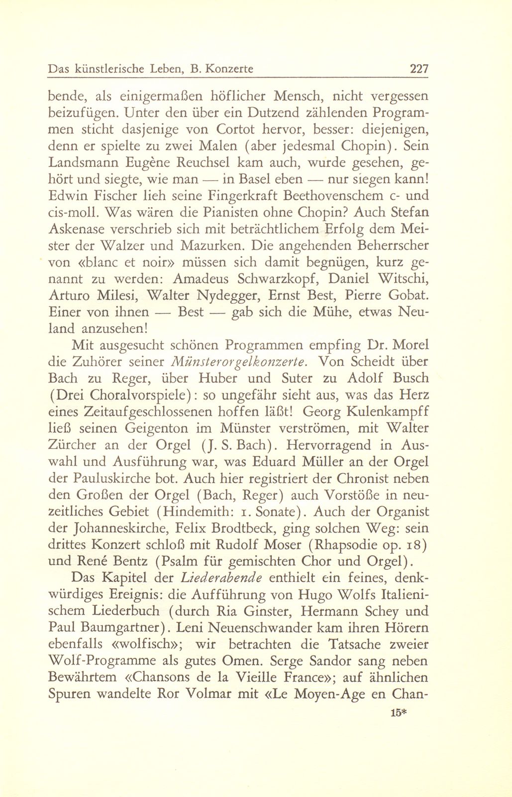 Das künstlerische Leben in Basel vom 1. Oktober 1946 bis 30. September 1947 – Seite 6