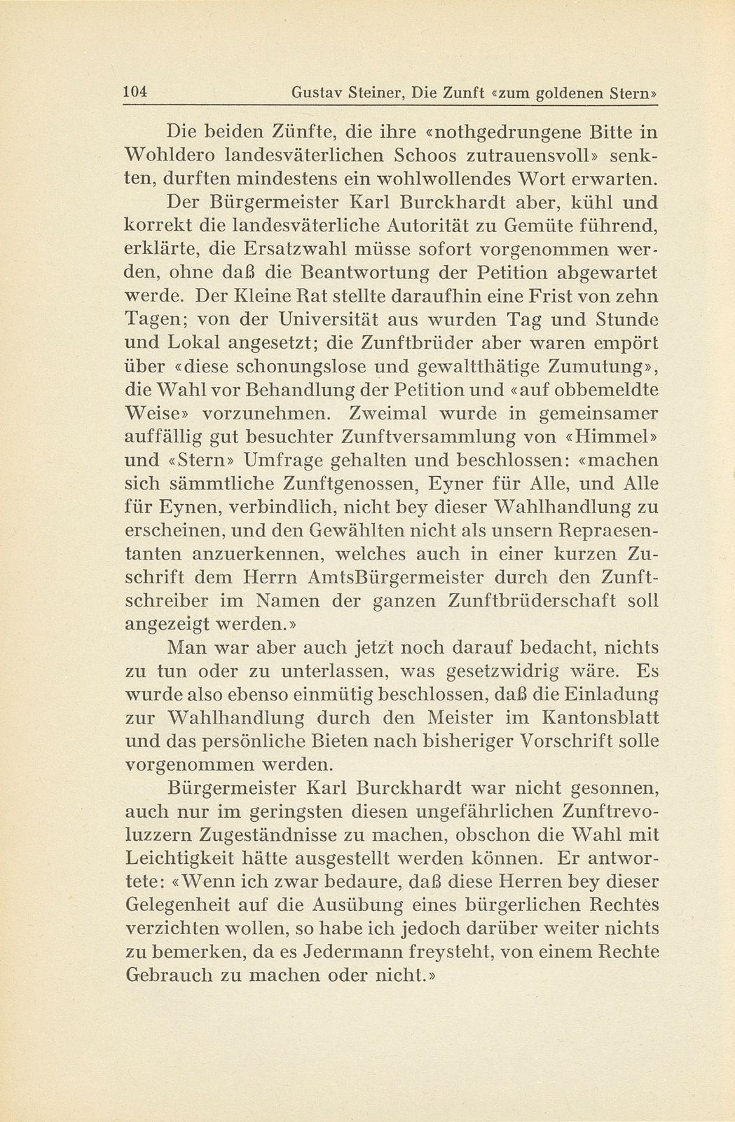 Die Zunft ‹zum goldenen Stern› im 19. Jahrhundert – Seite 36