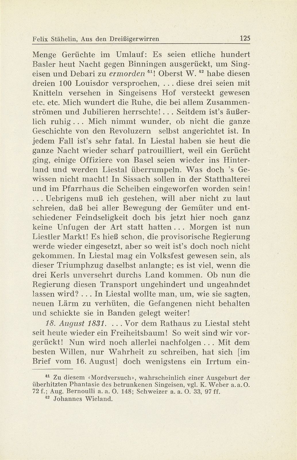 Erlebnisse und Bekenntnisse aus der Zeit der Dreissigerwirren [Gebrüder Stähelin] – Seite 23