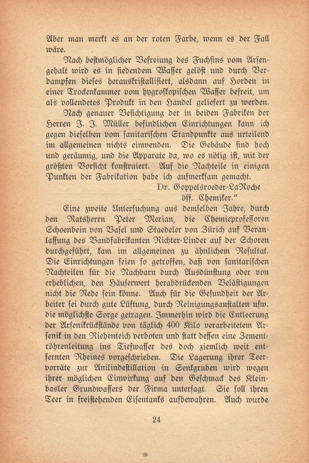 Johann Rudolf Geigy-Merian. 4. März 1830 bis 17. Februar 1917 – Seite 24