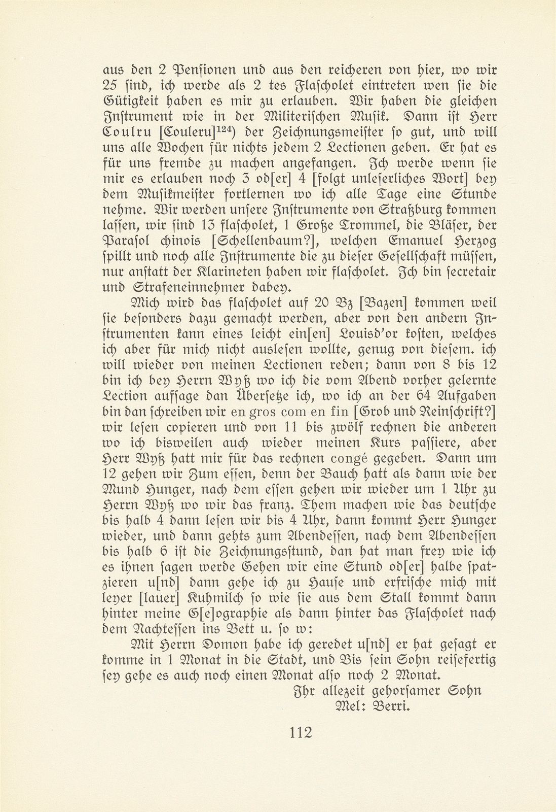 Melchior Berri. (Ein Beitrag zur Kultur des Spätklassizismus in Basel.) – Seite 54