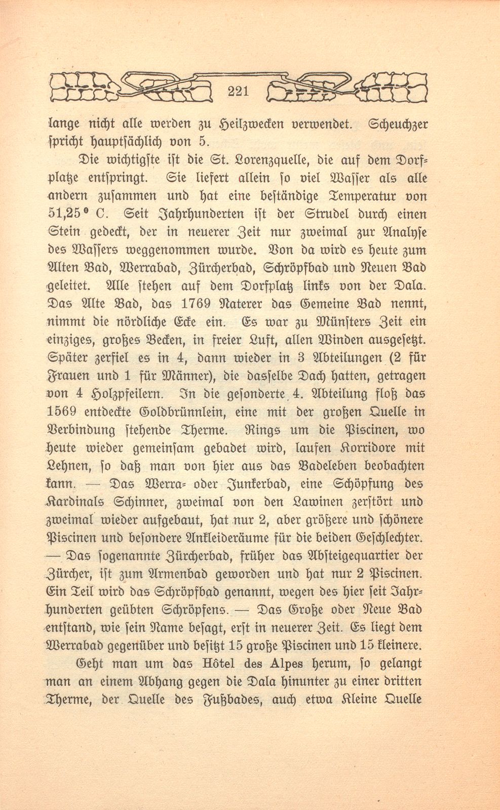 Beschreibung einer Badereise, die der Schultheiss von Liestal, Joh. David Hebdenstreit, anno 1775 mit seiner Frau nach Leuk gethan. (War damals 53 Jahre alt.) – Seite 8