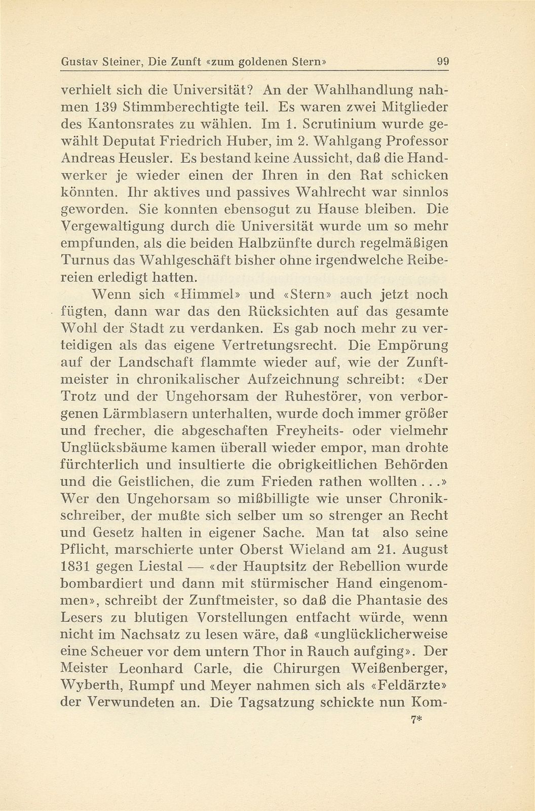 Die Zunft ‹zum goldenen Stern› im 19. Jahrhundert – Seite 31