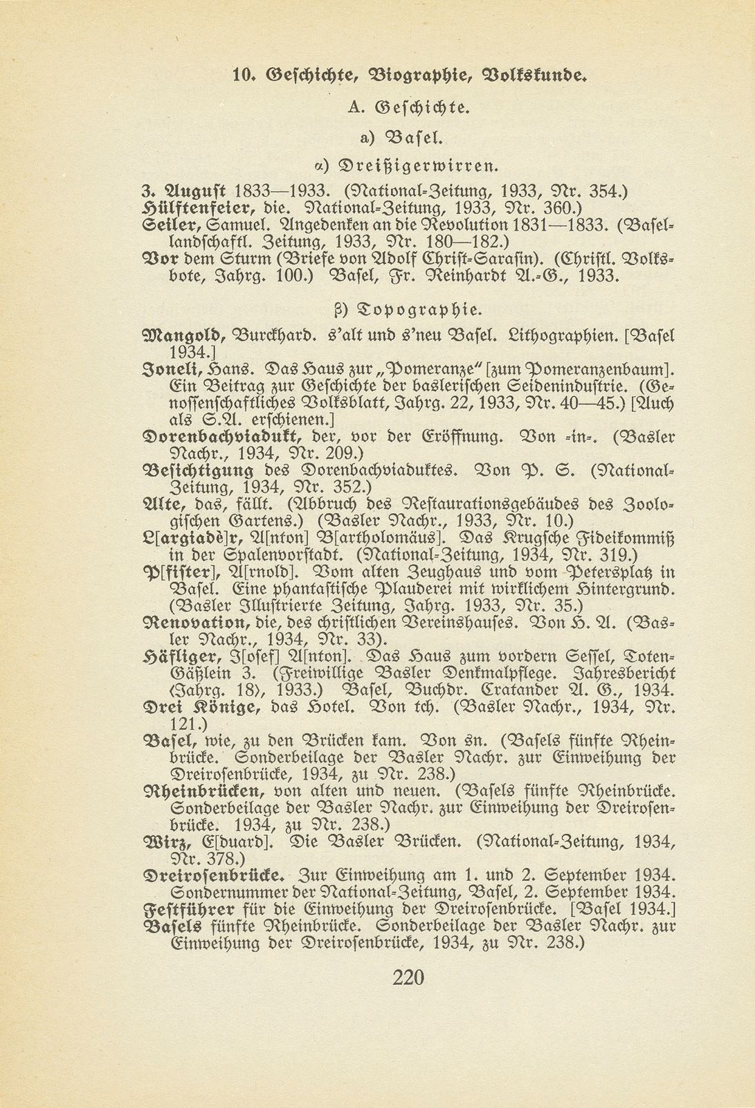 Basler Bibliographie 1934 – Seite 16