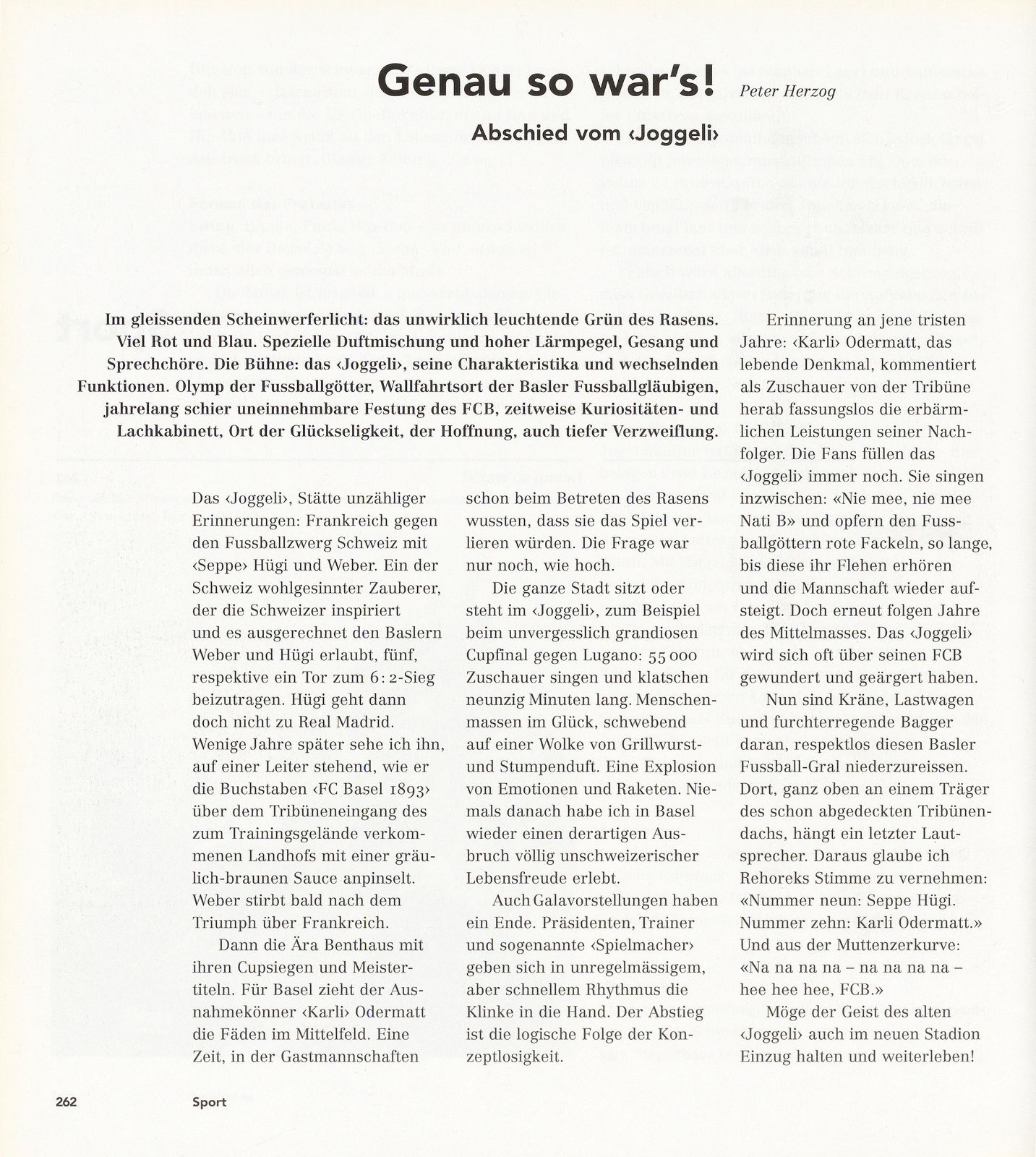 Genau so war's! – Seite 1