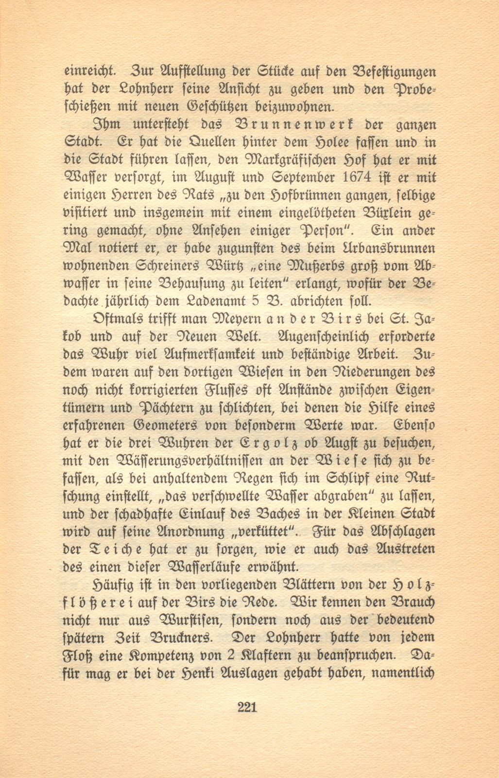 Aus den Aufzeichnungen des Lohnherrn Jakob Meyer 1670-1674 – Seite 9