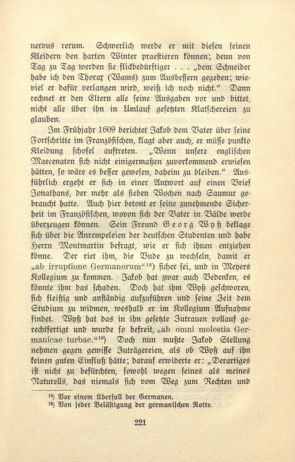 Aus den Wanderjahren eines Basler Studenten des 17. Jahrhunderts [Wolfgang Meyer] – Seite 13