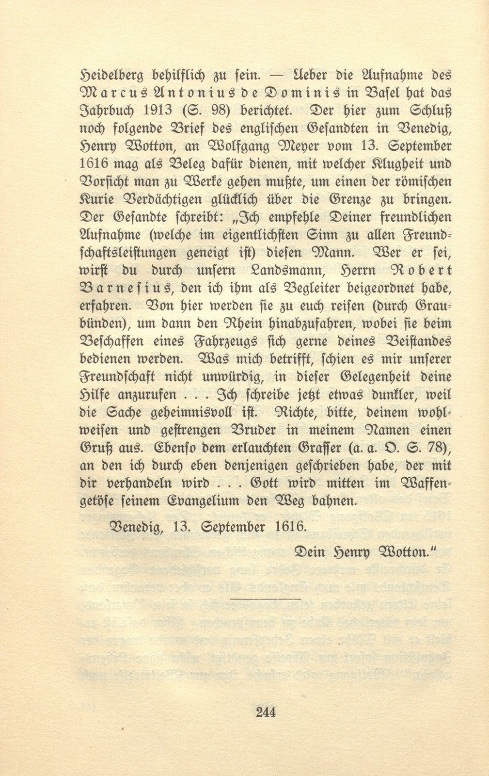 Aus den Wanderjahren eines Basler Studenten des 17. Jahrhunderts [Wolfgang Meyer] – Seite 36