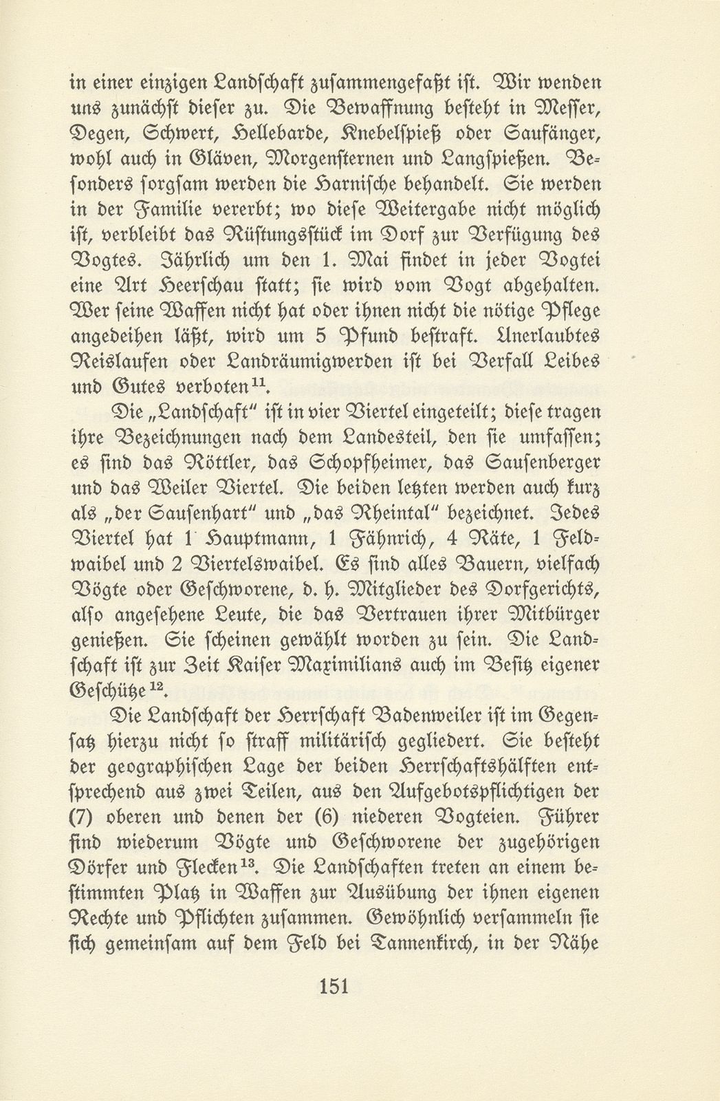 Wesen und Bedeutung der landständischen Einrichtung des Markgräflerlandes am Ausgang des Mittelalters – Seite 5