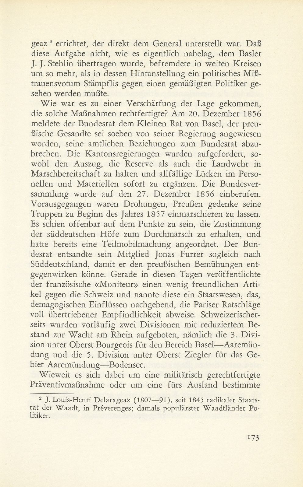 Der Neuenburger Handel (1856/57) und der Savoyerkonflikt (1860) in baslerischer Sicht – Seite 17