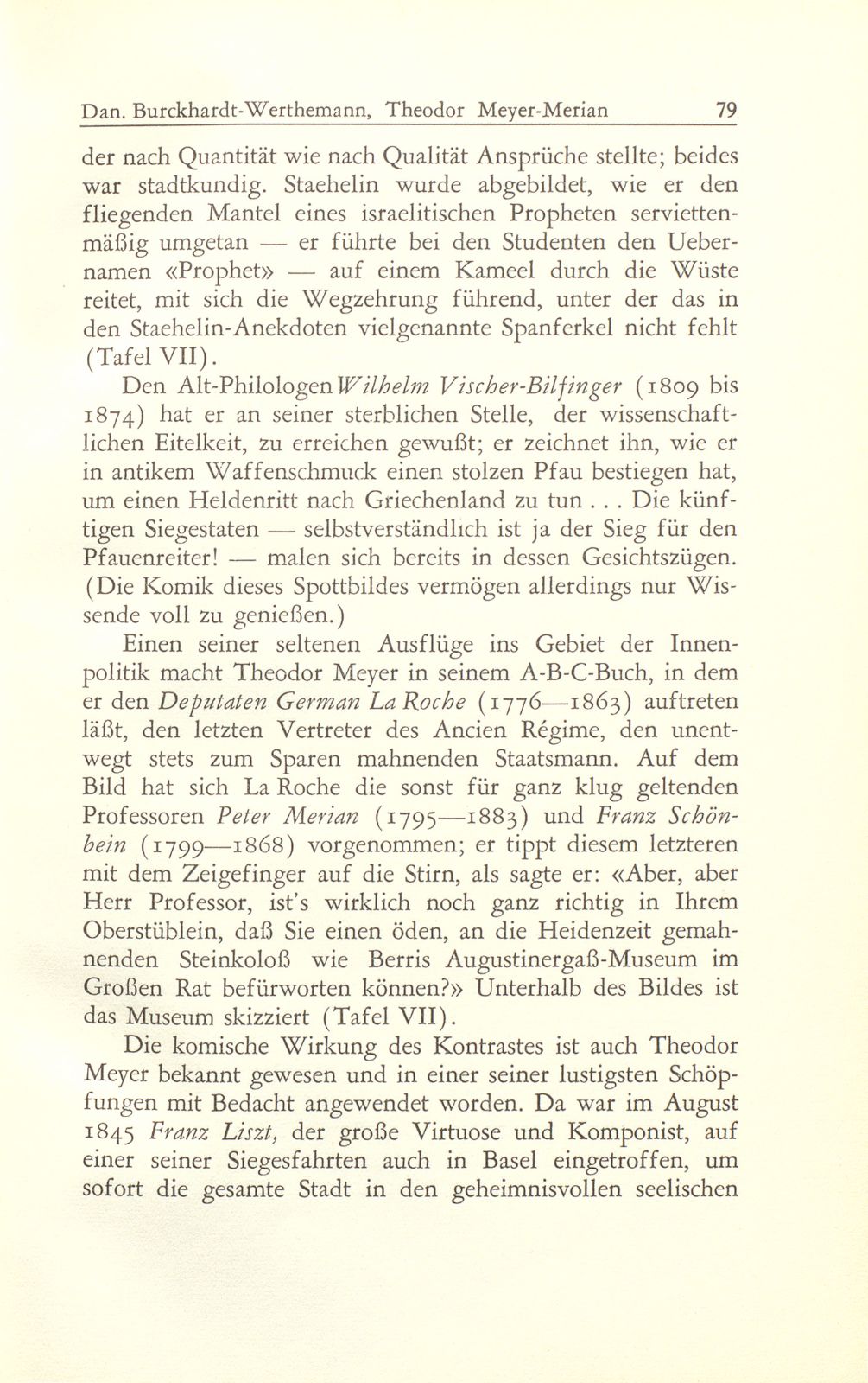 Theodor Meyer-Merian und das Basler Spottbild der Biedermeierzeit – Seite 13