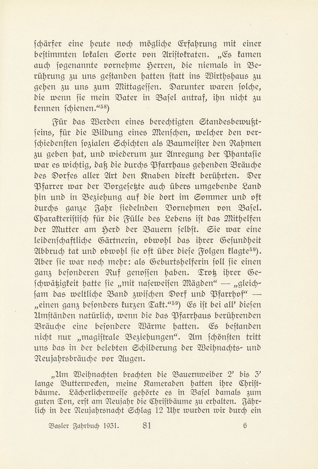 Melchior Berri. (Ein Beitrag zur Kultur des Spätklassizismus in Basel.) – Seite 23