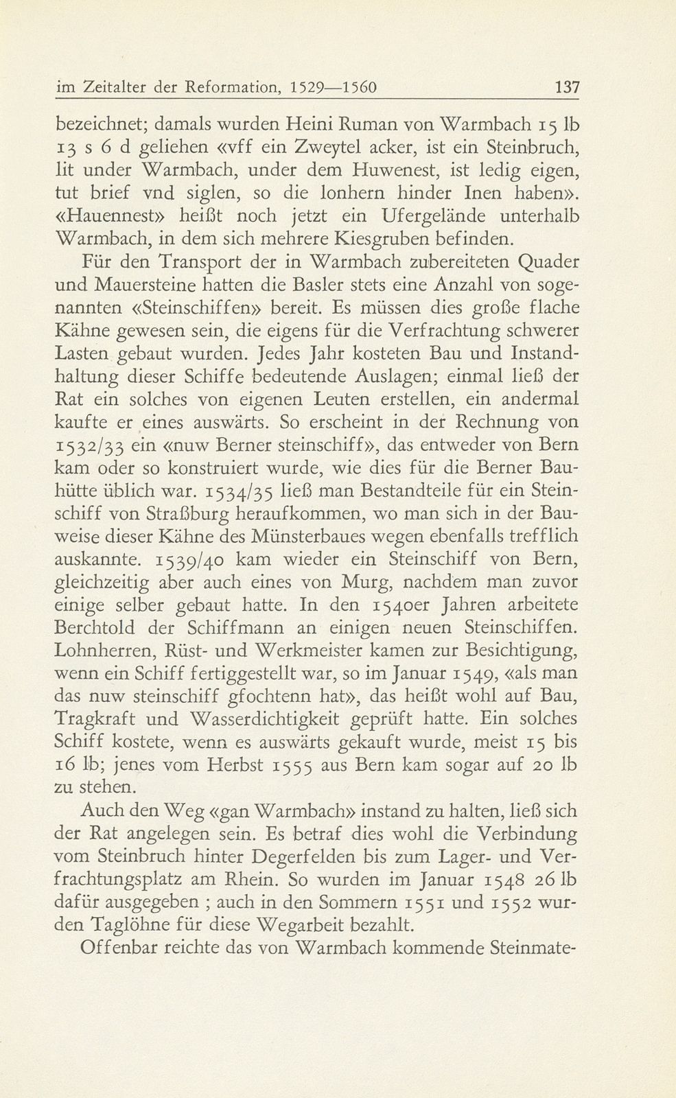 Bau- und Kunstpflege der Stadt Basel im Zeitalter der Reformation, 1529-1560 – Seite 5