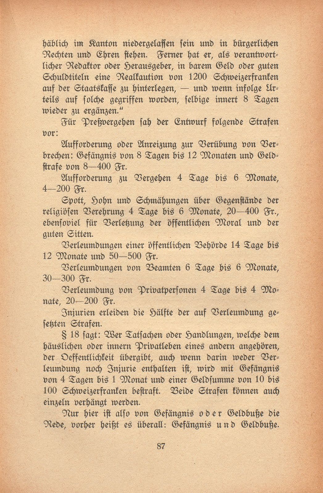 Die Anfänge des Zeitungswesens in Baselland – Seite 25