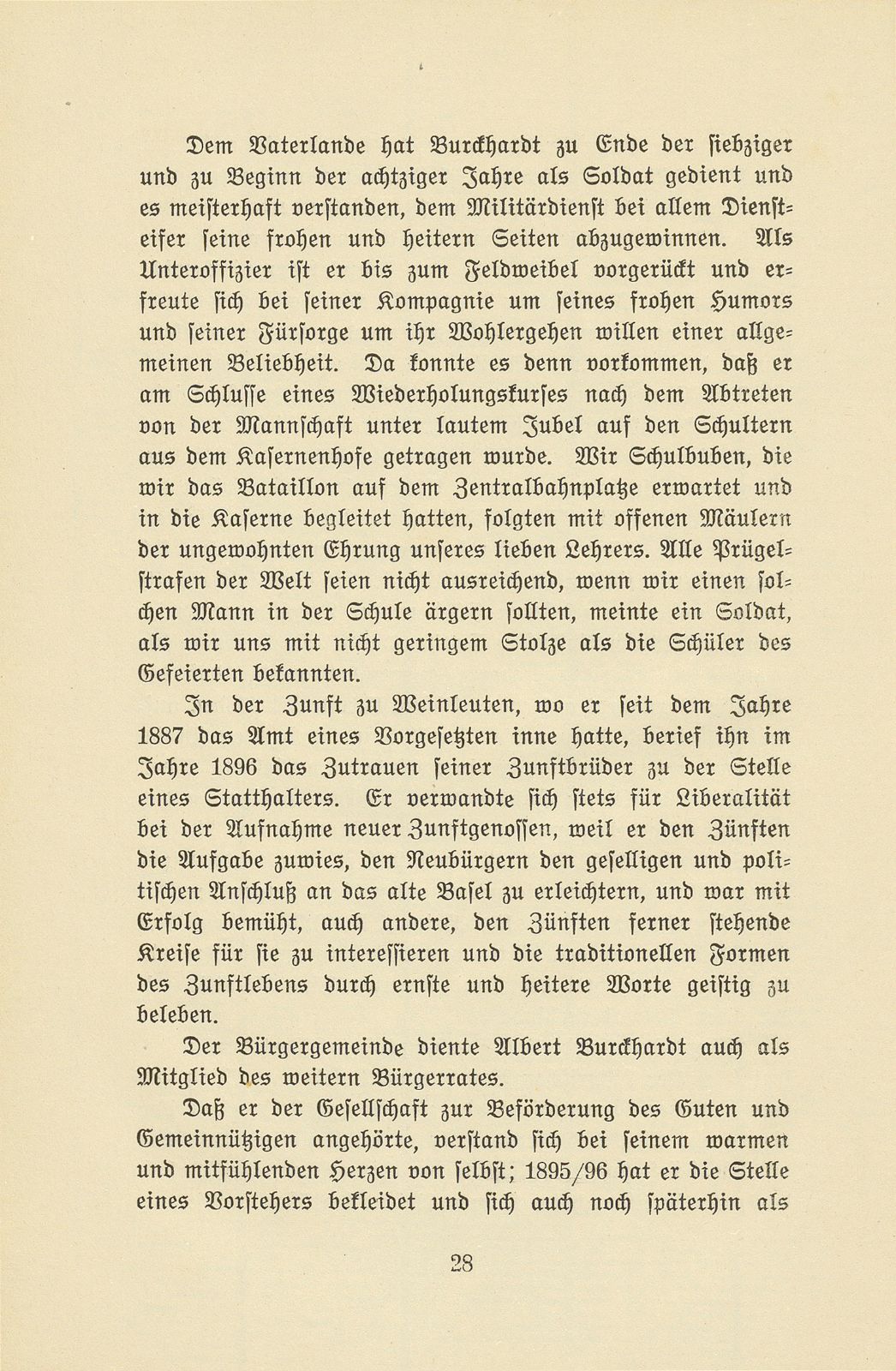 Albert Burckhardt-Finsler 18. November 1854 – 2. August 1911 – Seite 28