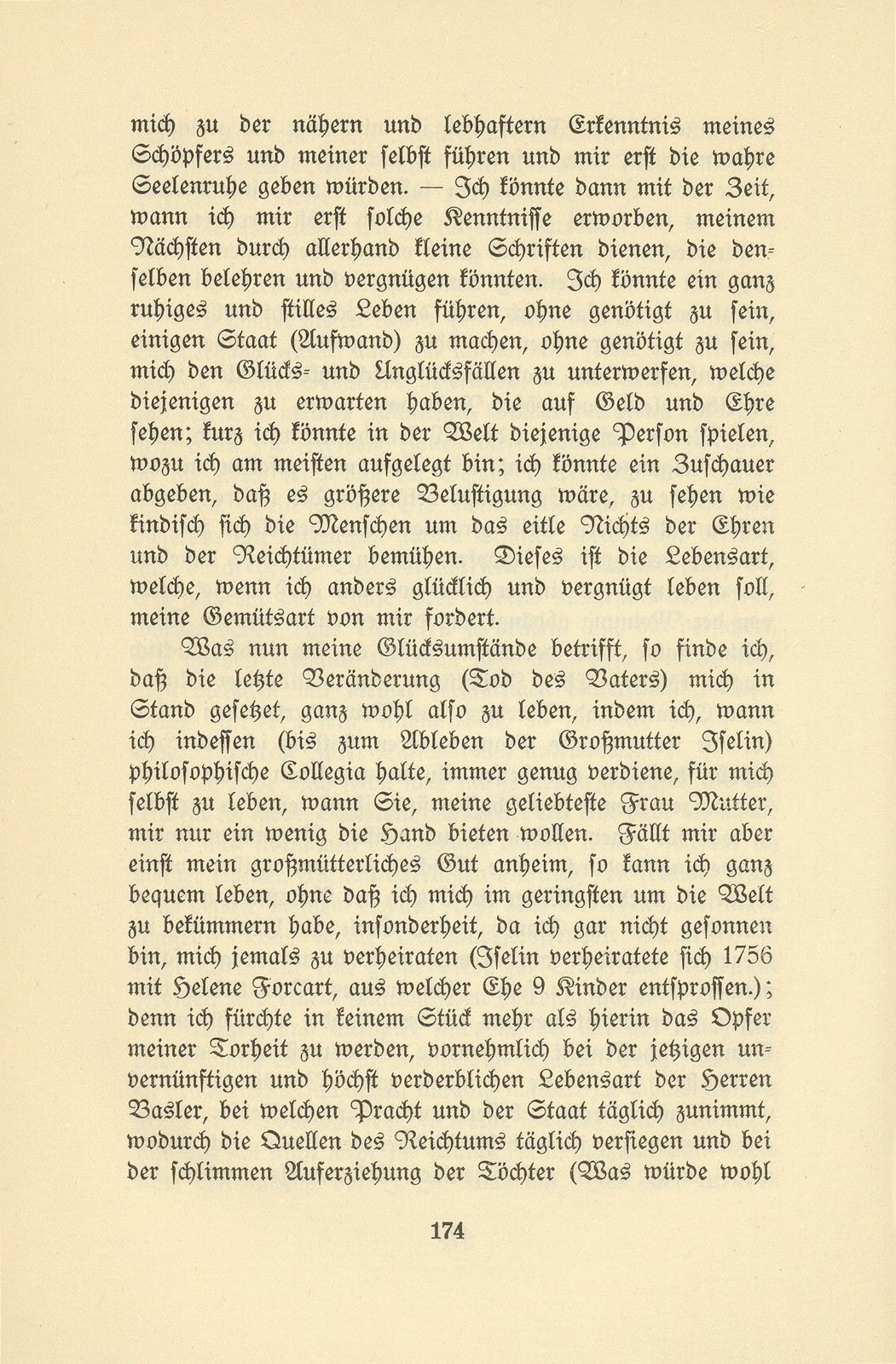 Isaak Iselin als Student in Göttingen (1747/48) – Seite 74