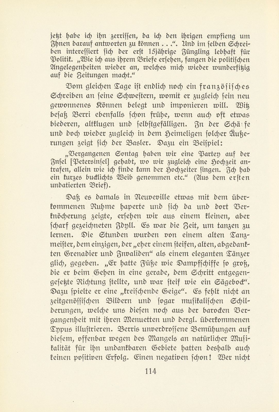 Melchior Berri. (Ein Beitrag zur Kultur des Spätklassizismus in Basel.) – Seite 56