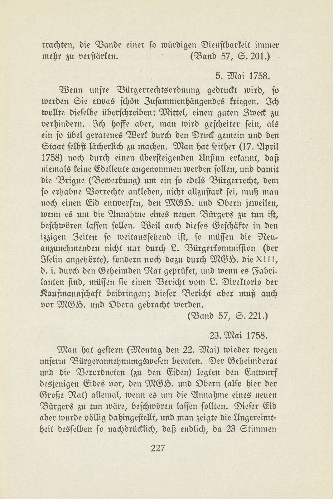 Der Kampf um die Wiederaufnahme neuer Bürger in Basel, 1757-1762 – Seite 16