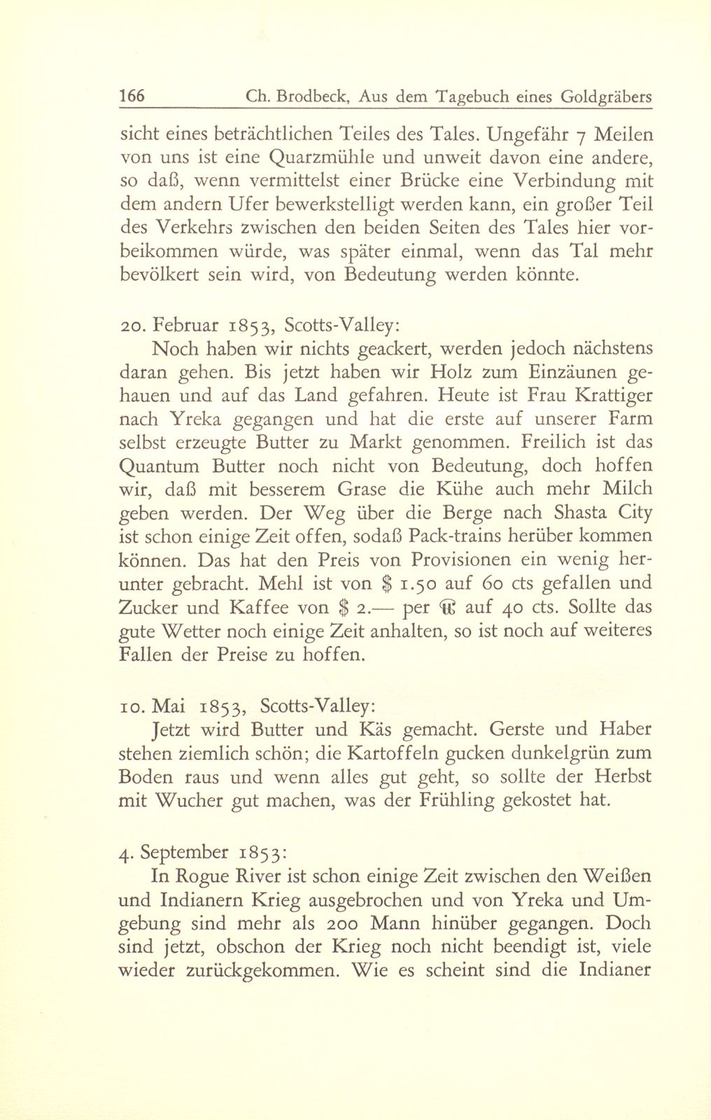 Aus dem Tagebuch eines Goldgräbers in Kalifornien [J. Chr. Brodbeck] – Seite 45