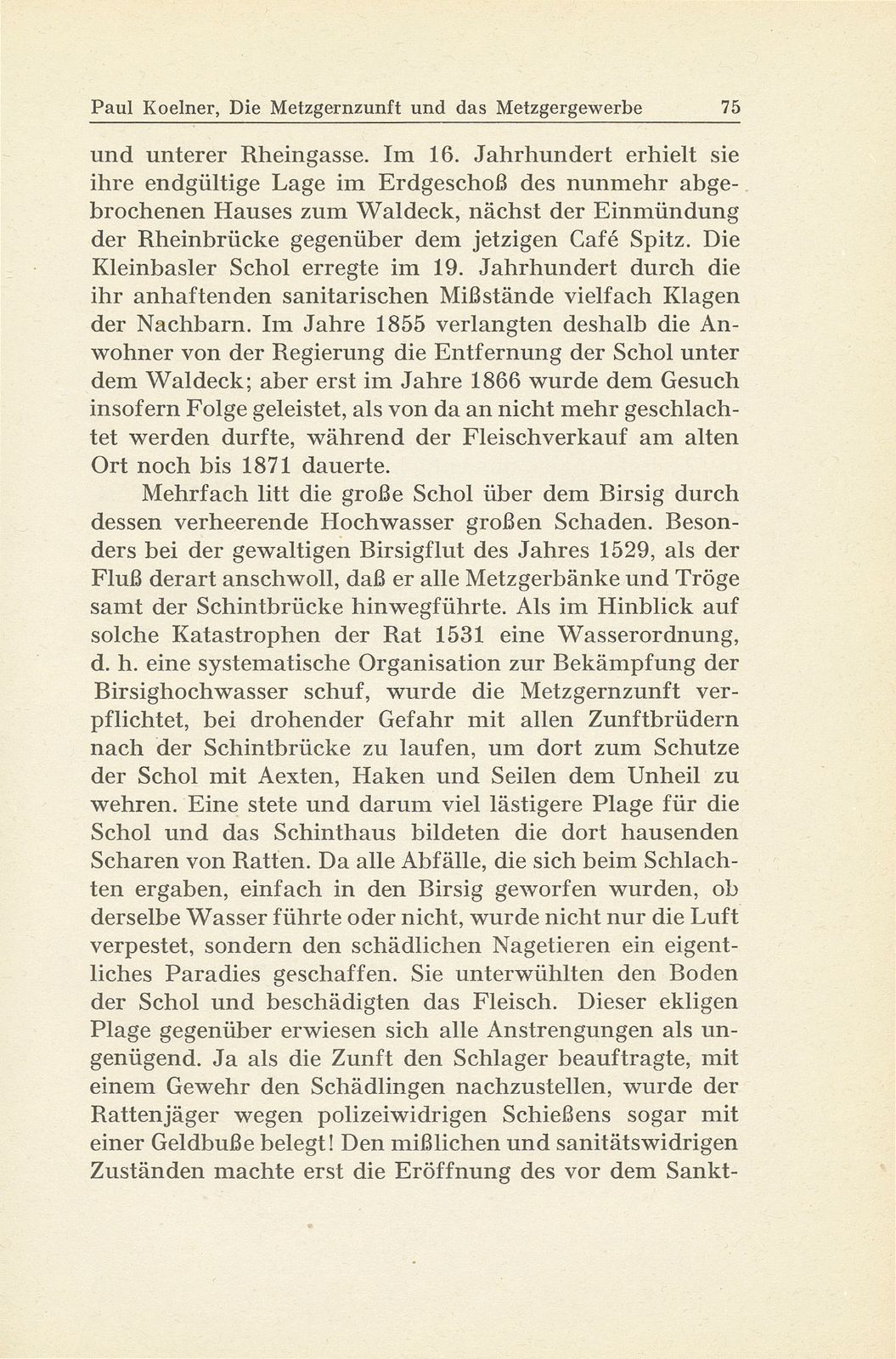 Die Metzgernzunft und das Metzgergewerbe im alten Basel – Seite 3