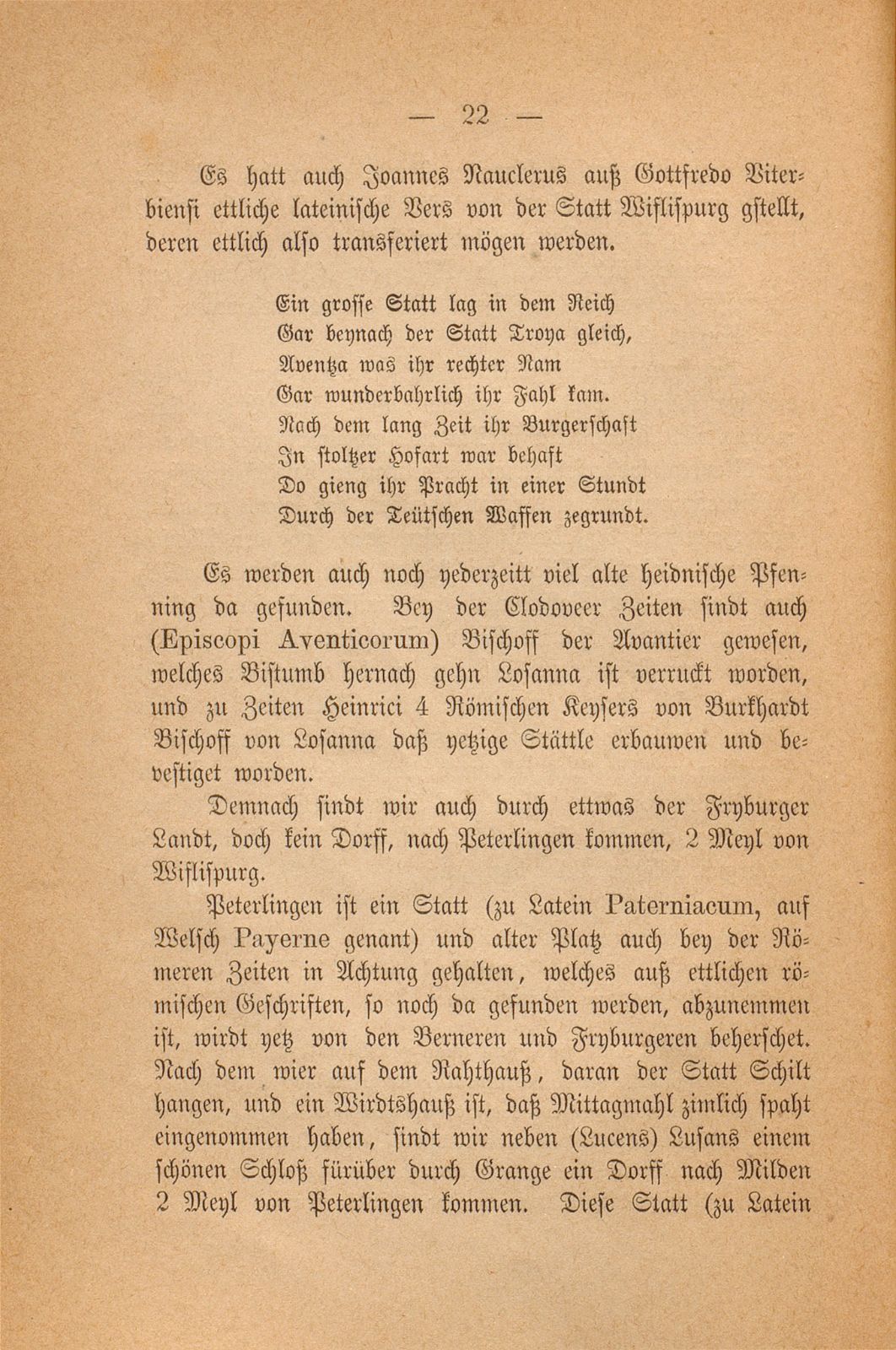 Beschreibung Thomä Platters Reyssen, die er von Basell auss in Franckreich gethan hatt anno 1595 – Seite 10