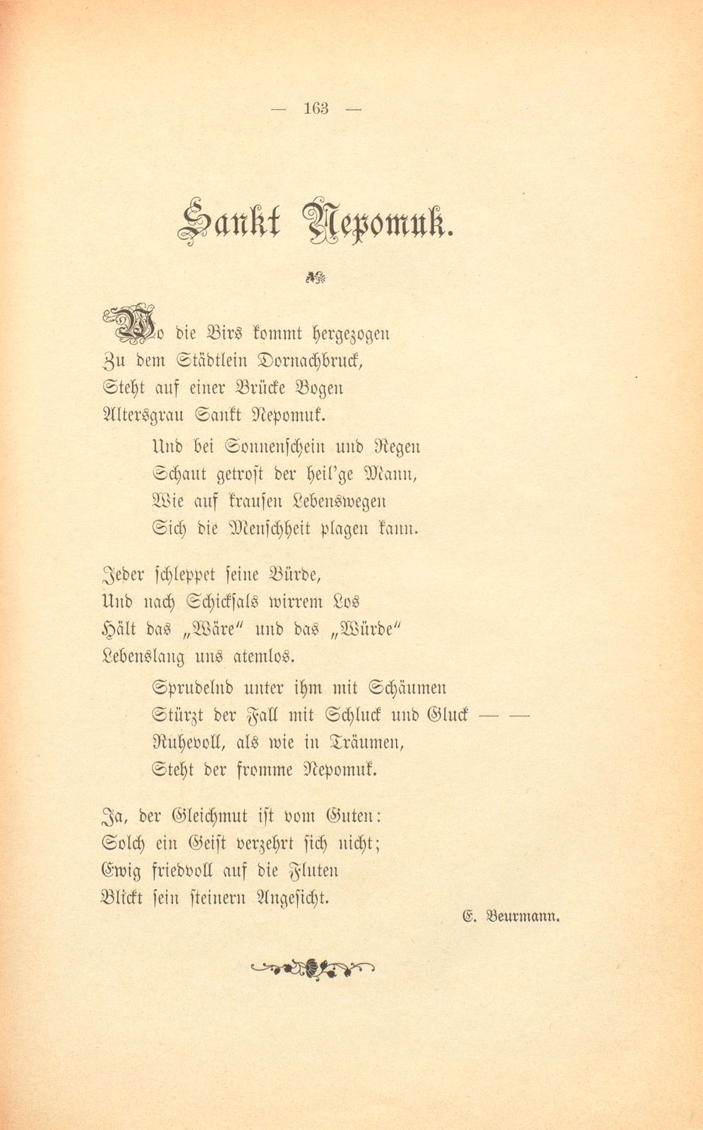 Sankt Nepomuk [Gedicht] – Seite 1