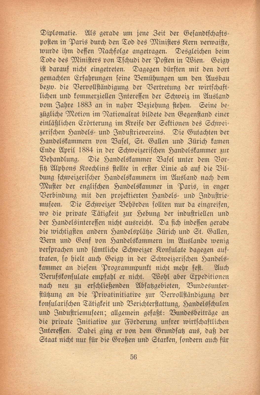 Johann Rudolf Geigy-Merian. 4. März 1830 bis 17. Februar 1917 – Seite 56