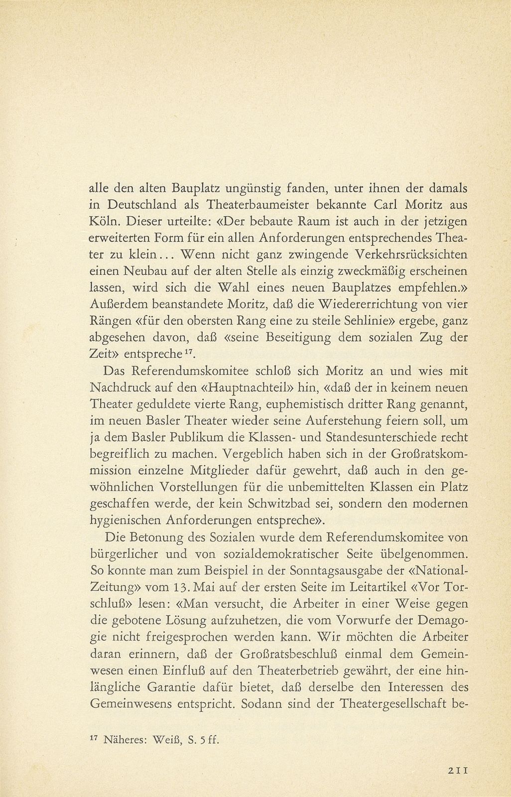 Aus der Baugeschichte des jetzigen Basler Stadttheaters. (Im Hinblick auf den im Entstehen begriffenen Neubau) – Seite 24