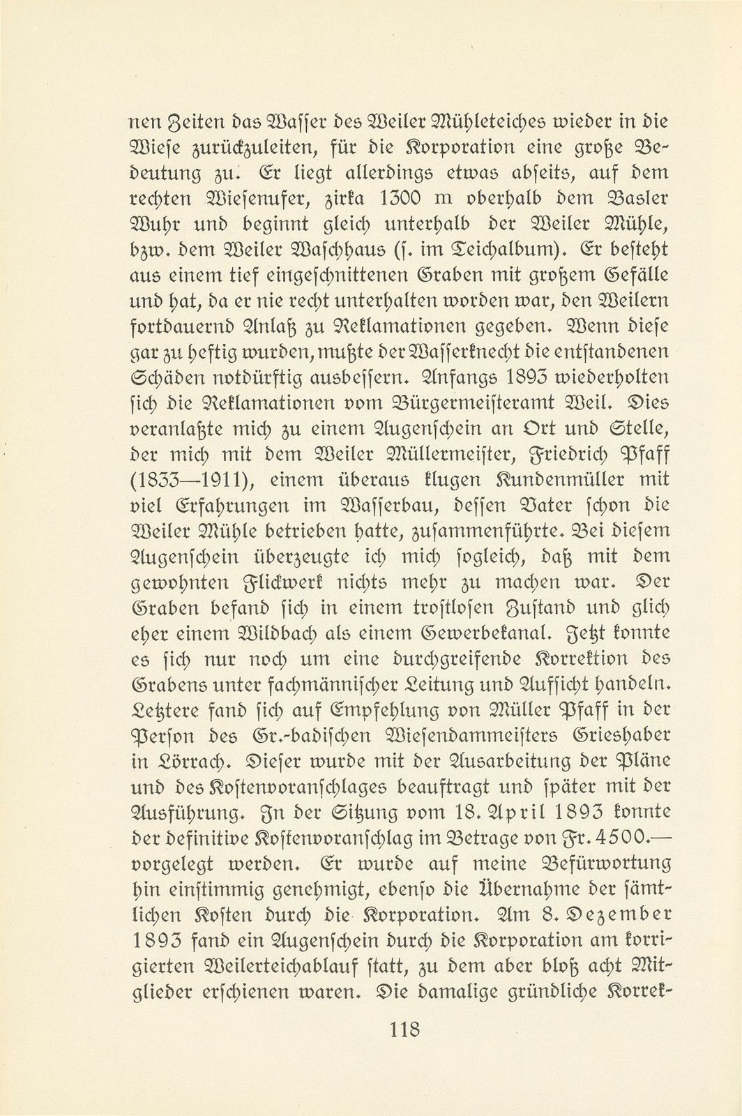 Memoiren des letzten Wassermeisters der Kleinbasler Teichkorporation – Seite 6