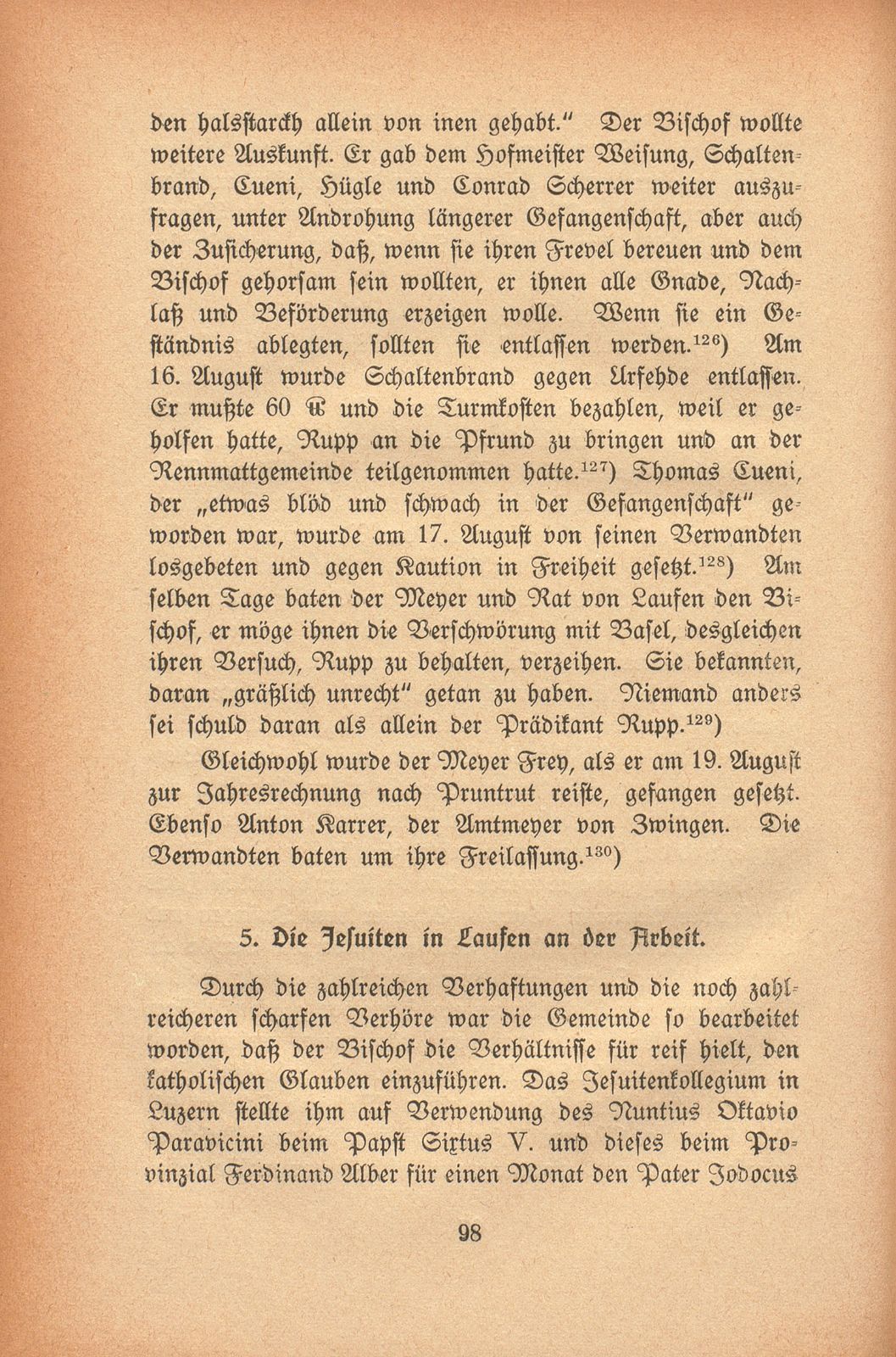 Die Gegenreformation im baslerisch-bischöflichen Laufen – Seite 8