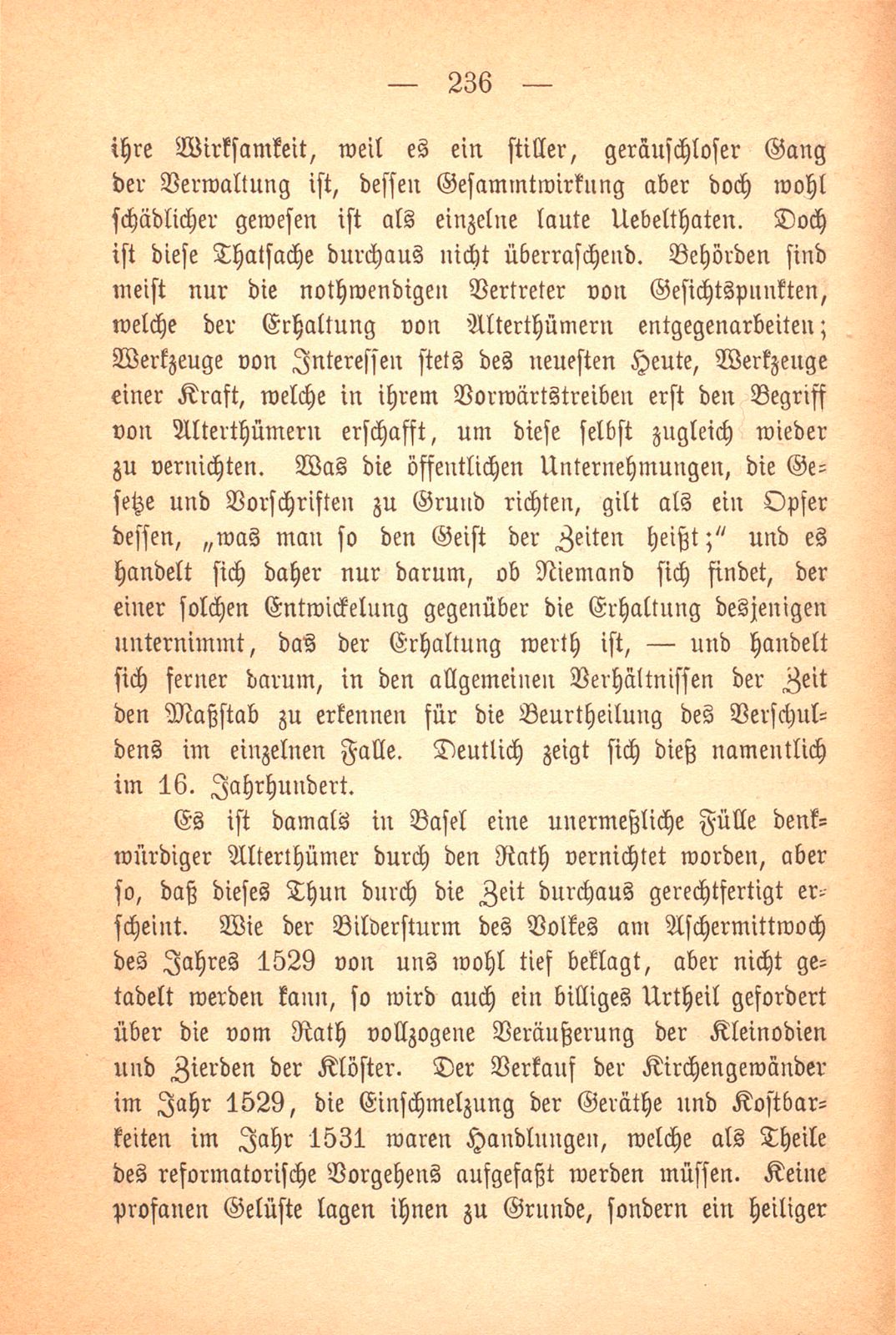 Die Erhaltung vaterländischer Alterthümer in Basel – Seite 12