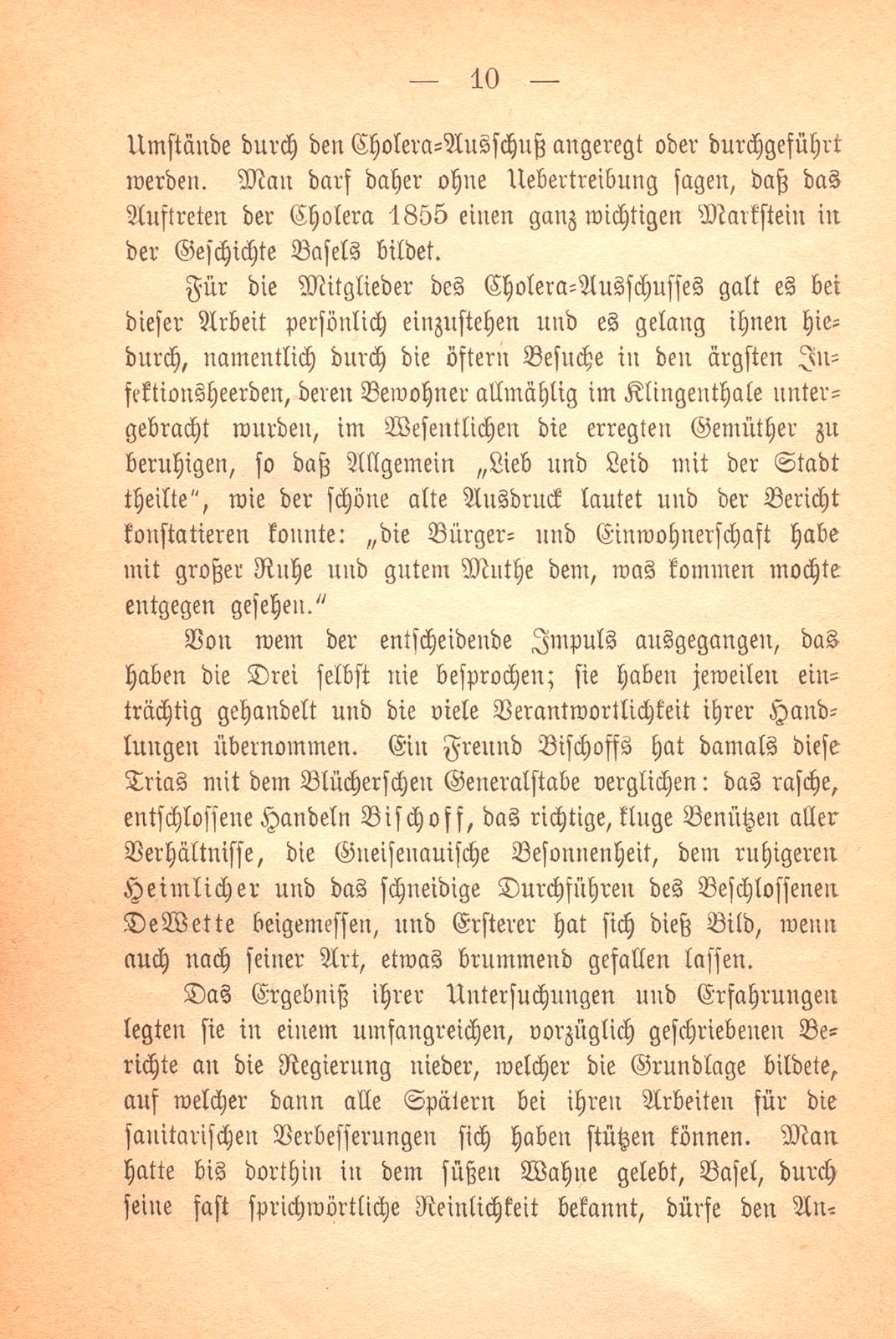 Erinnerungen an Carl Felix Burckhardt und Gottlieb Bischoff, Bürgermeister und Staatsschreiber zu Basel – Seite 10