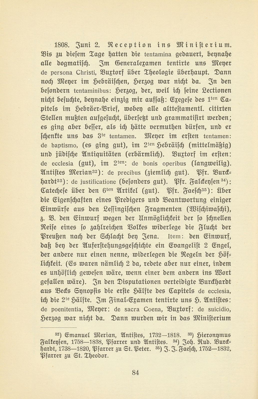 Aus den Aufzeichnungen von Pfarrer Daniel Kraus 1786-1846 – Seite 31