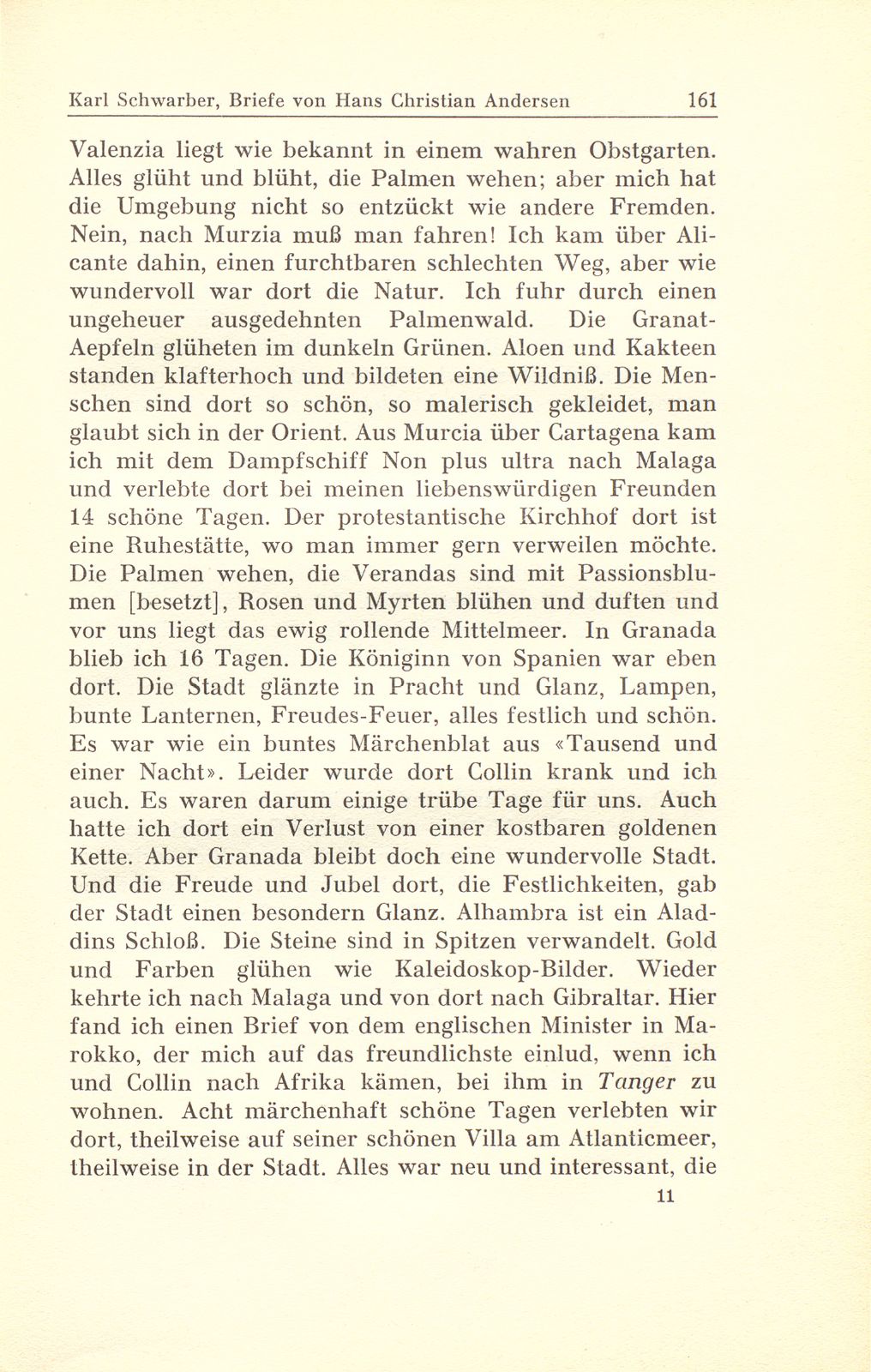 Briefe des Märchendichters Hans Christian Andersen an den Basler Kunstmaler Gustav Adolf Amberger – Seite 22